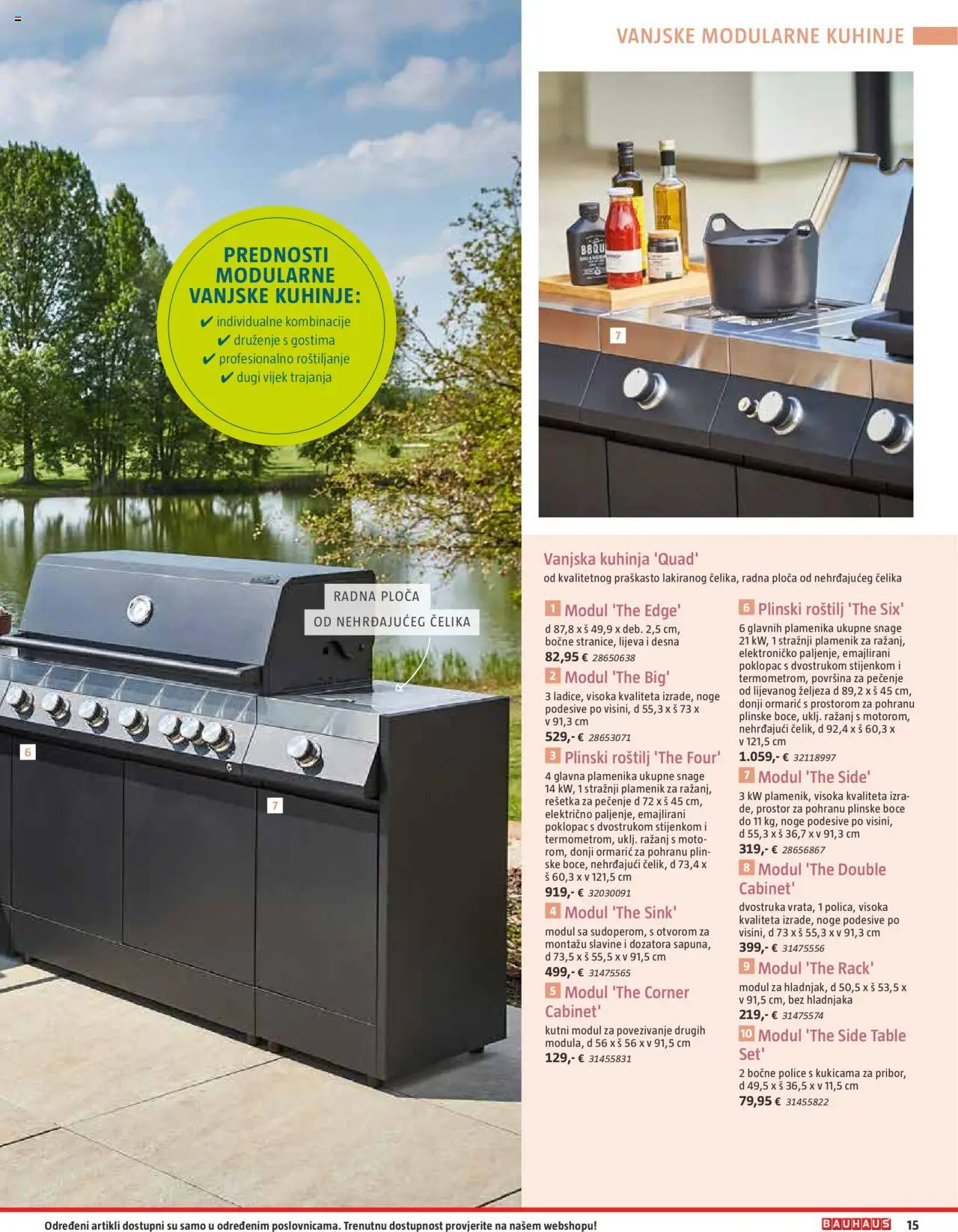 Bauhaus katalog | vrijedi od 06.10.2025 | Stranica: 15 | Proizvodi: Roštilj, Kuhinja