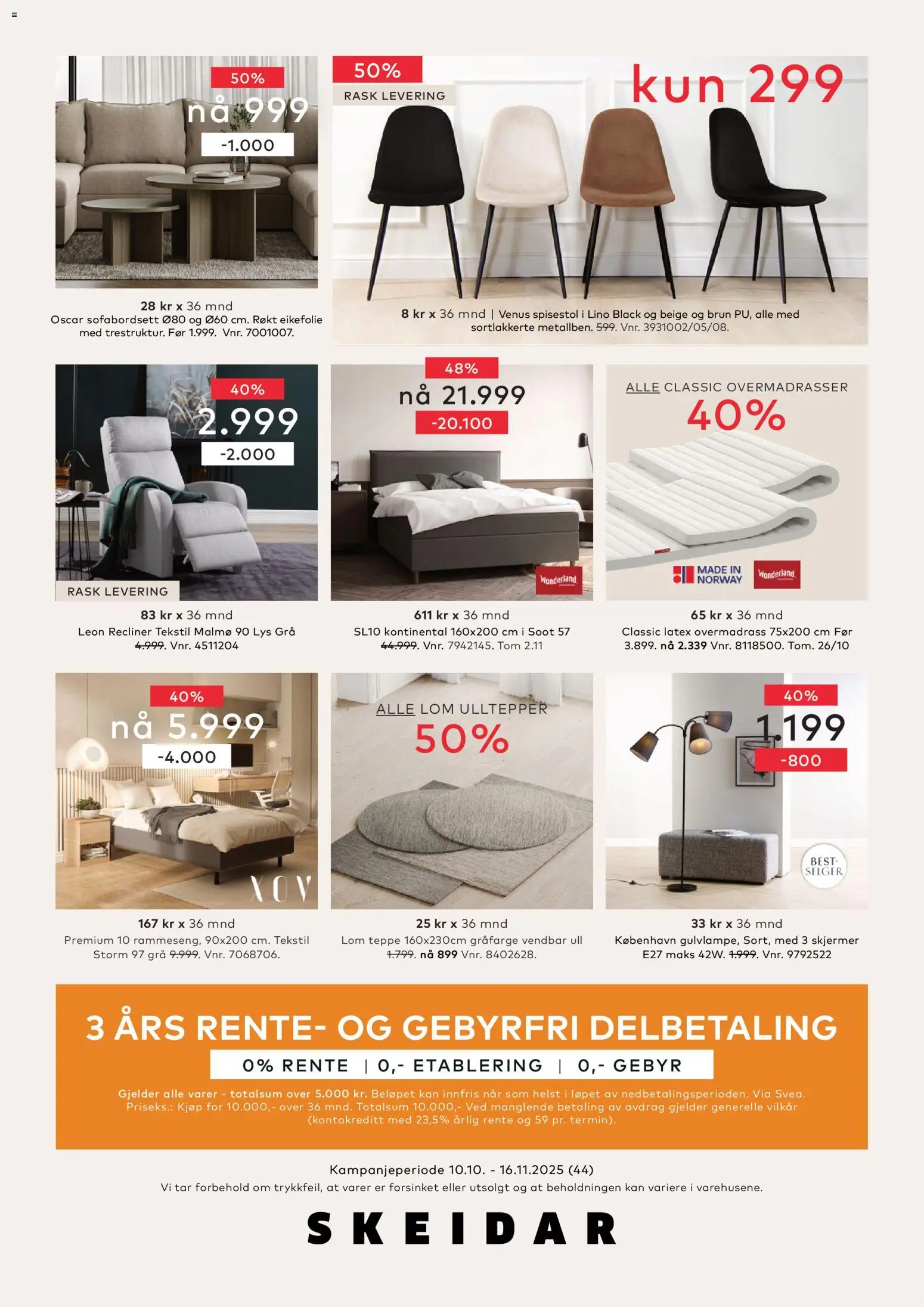 {H1} | Side: 32 | Produkter: Overmadrass, Spisestol, Lys, Teppe