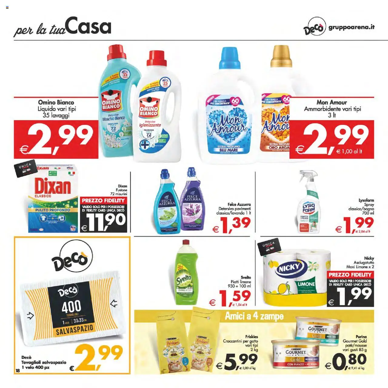 Volantino Decò del 22.08.2025 | Pagina: 18 | Prodotti: Ammorbidente, Limone, Asciugatutto, Profumo