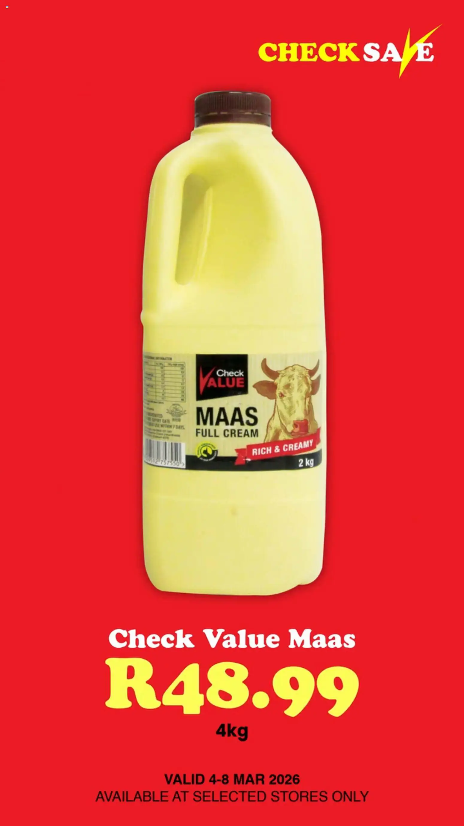 New Check Save catalogue – valid from 05.03.2026 | Page: 1 | Products: Cream