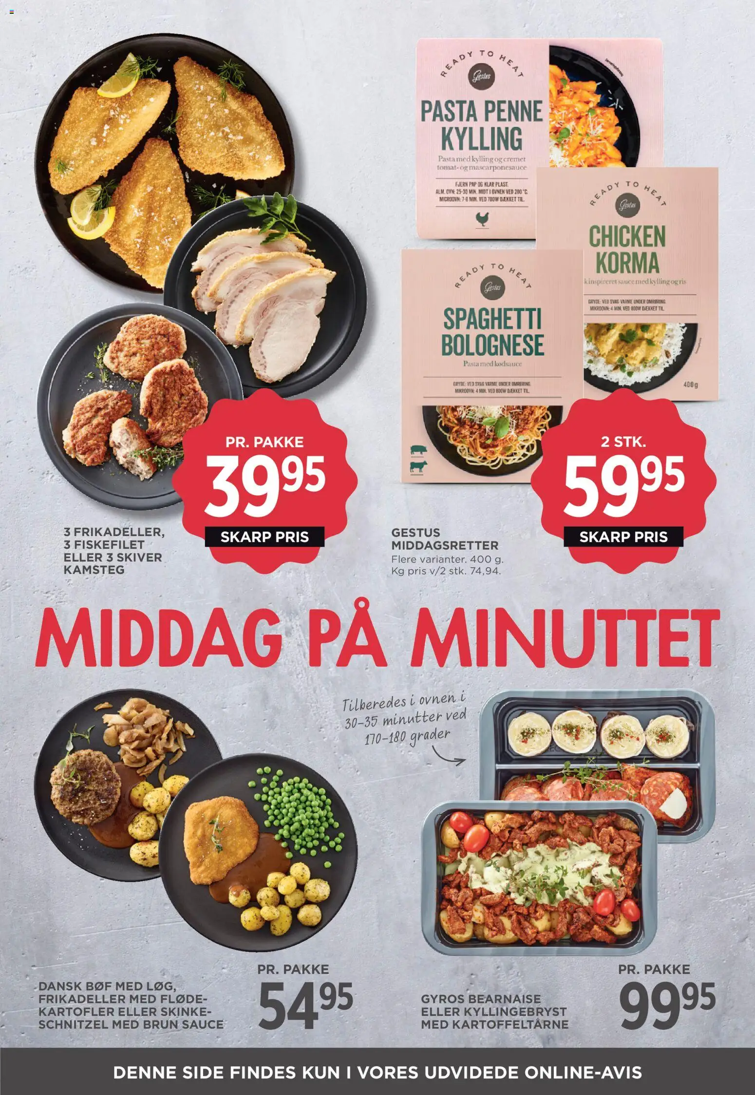 Meny tilbudsavis – gyldig fra 09.01.2026 | Side: 13 | Produkter: Spaghetti, Fløde, Frikadeller, Ovn