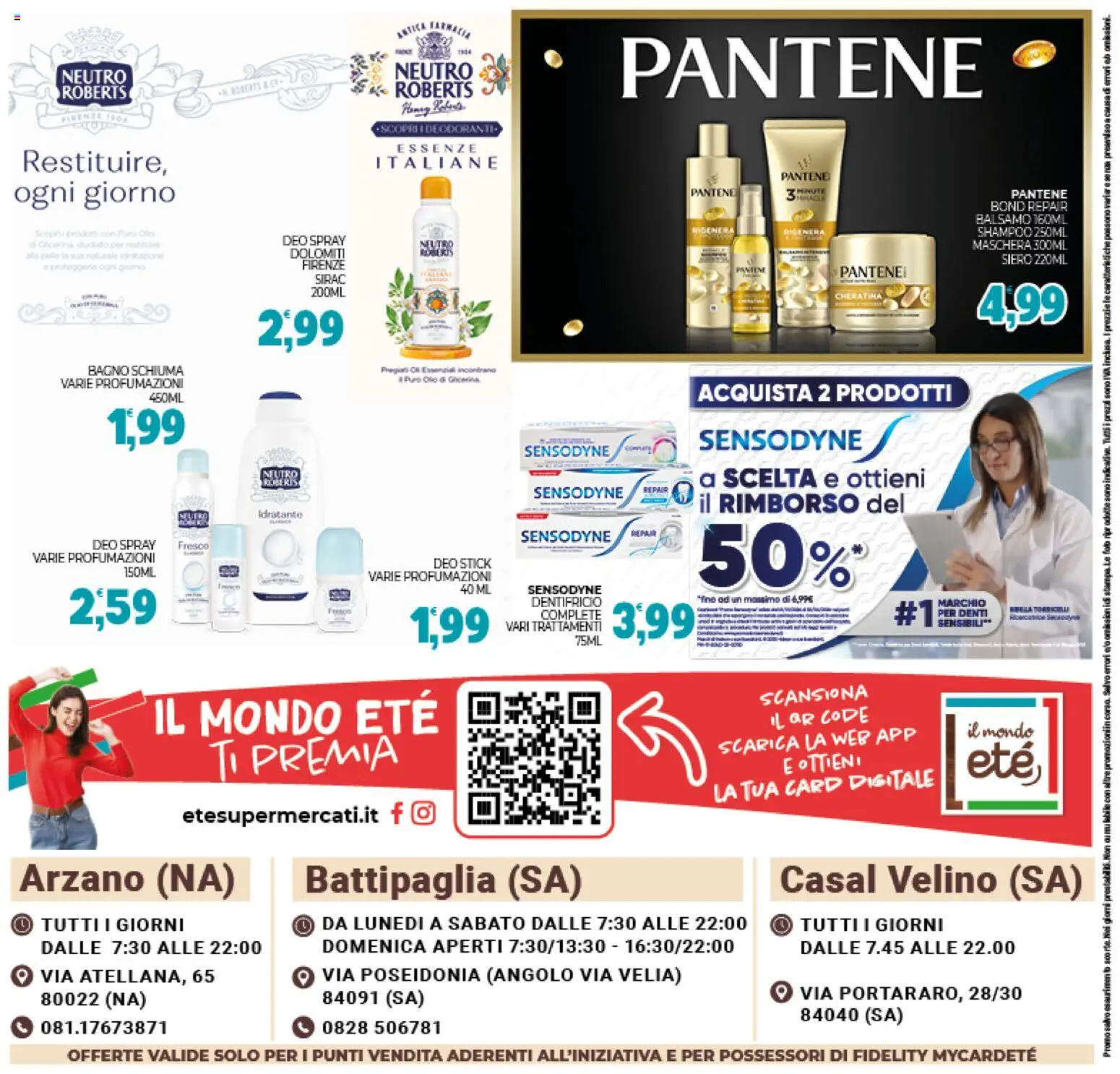 Volantino Eté del 16.01.2026 | Pagina: 24 | Prodotti: Shampoo, Maschera, Dentifricio, Bagno