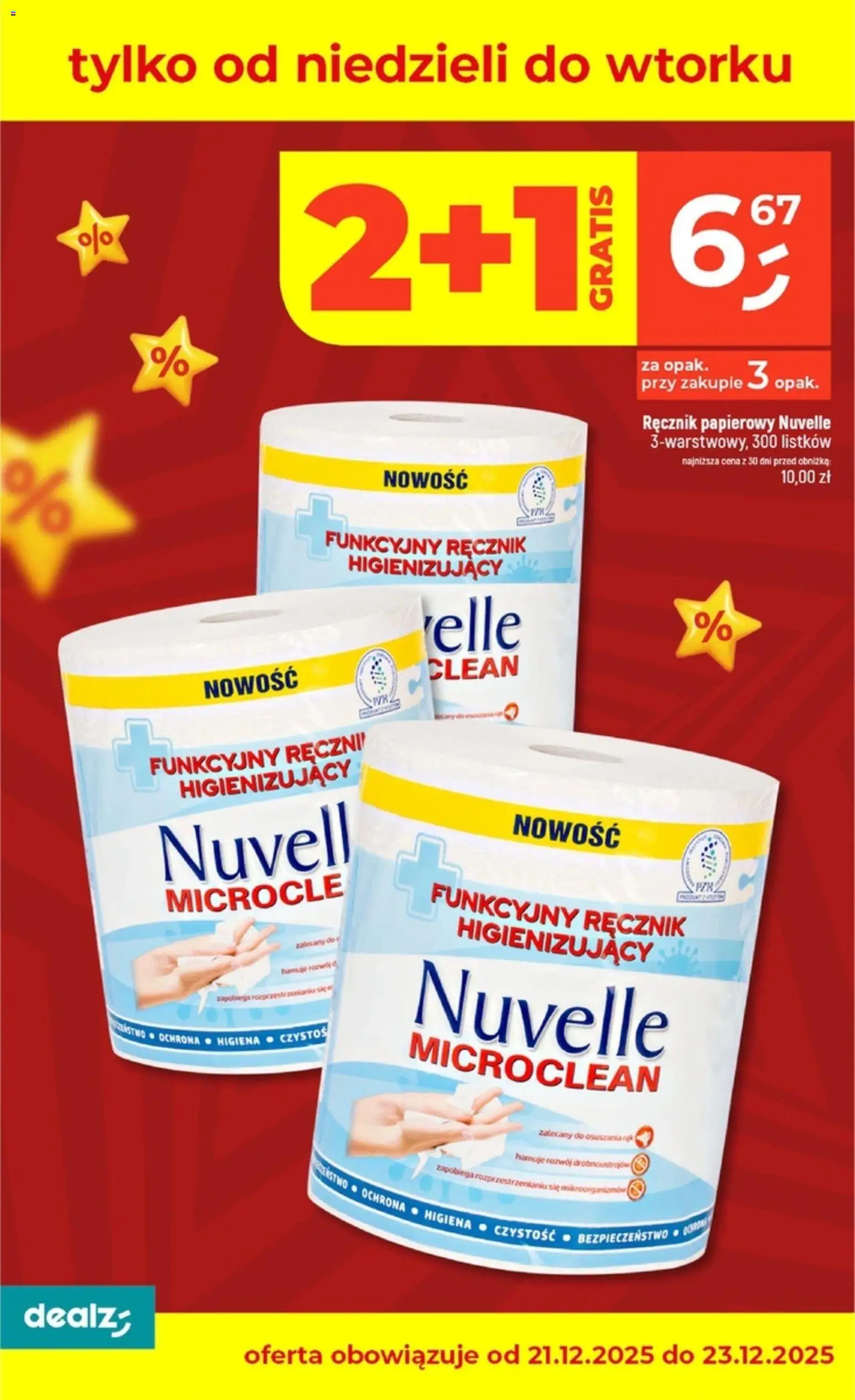 Dealz Gazetka - Jeszcze tańsze święta od 18.12.2025 | Strona: 11 | Produkty: Ręcznik papierowy