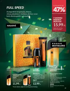 AVON leidinys galioja nuo 01.11.2025 | Puslapis: 49 | Prekių: Rutulinis dezodorantas, Tualetinis vanduo, Dušo želė, Dezodorantas