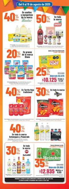 Alkosto folleto │ válido desde el 09.08.2025 | Página: 3 | Productos: Queso, Cerveza, Tacos, Σπανάκι