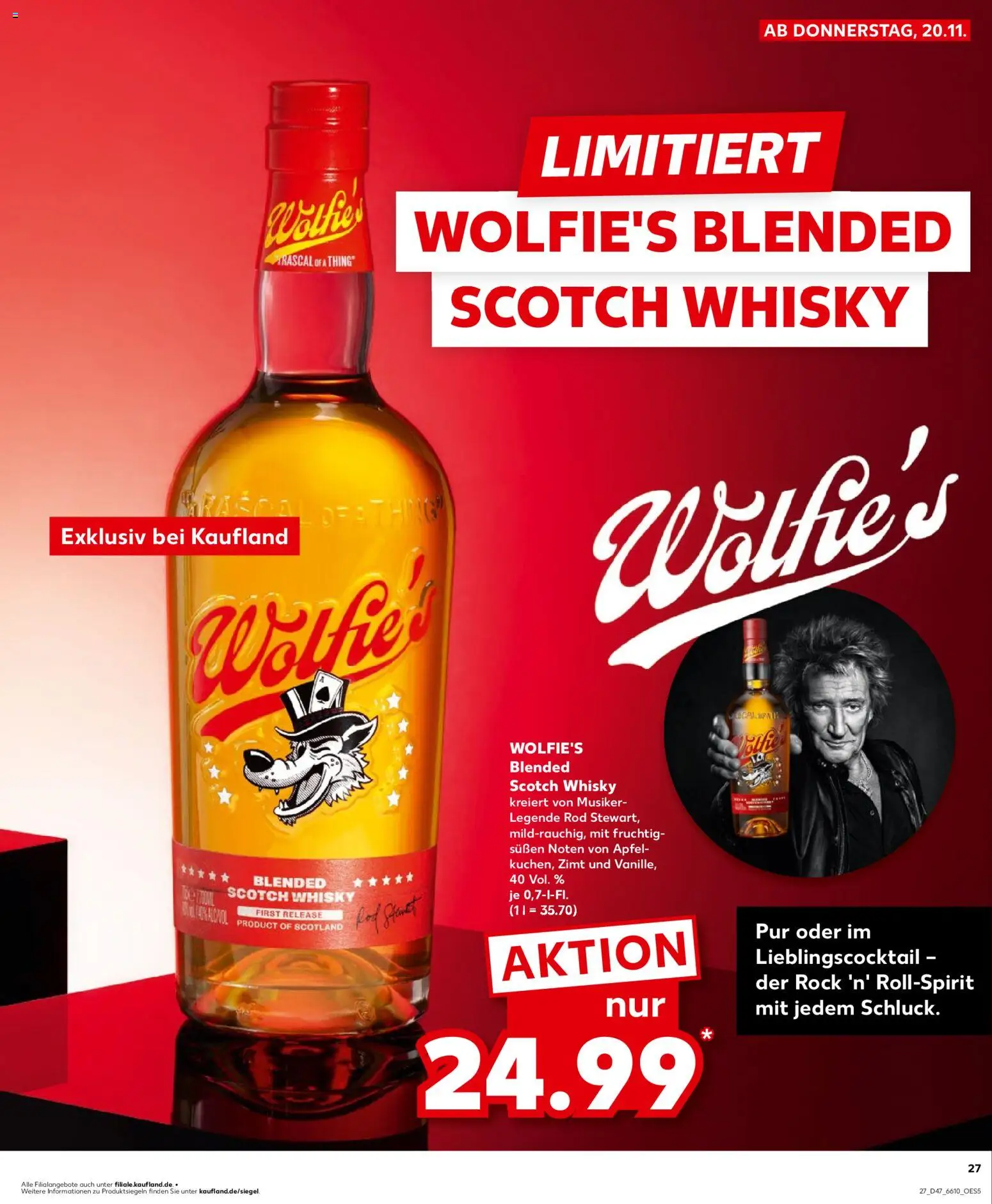 Kaufland prospekt Bremen	 – gültig ab 23.11.2025 | Seite: 27 | Produkte: Whisky, Äpfel, Rock