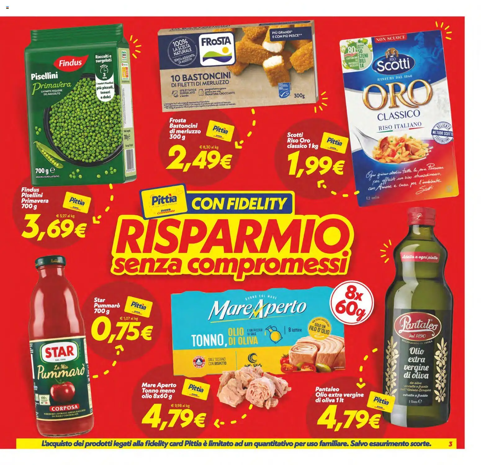 Volantino SuperConveniente del 25.11.2025 | Pagina: 3 | Prodotti: Merluzzo, Olio, Tonno, Piatto