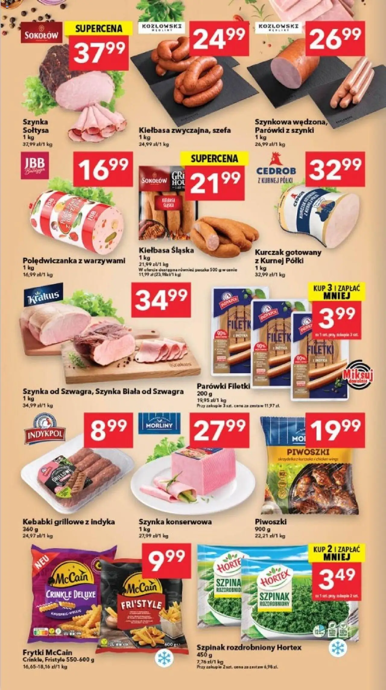 Lewiatan gazetka - Gdańsk od 05.06.2025 | Strona: 2 | Produkty: Kebab, Szynka, Szpinak, Kiełbasa śląska