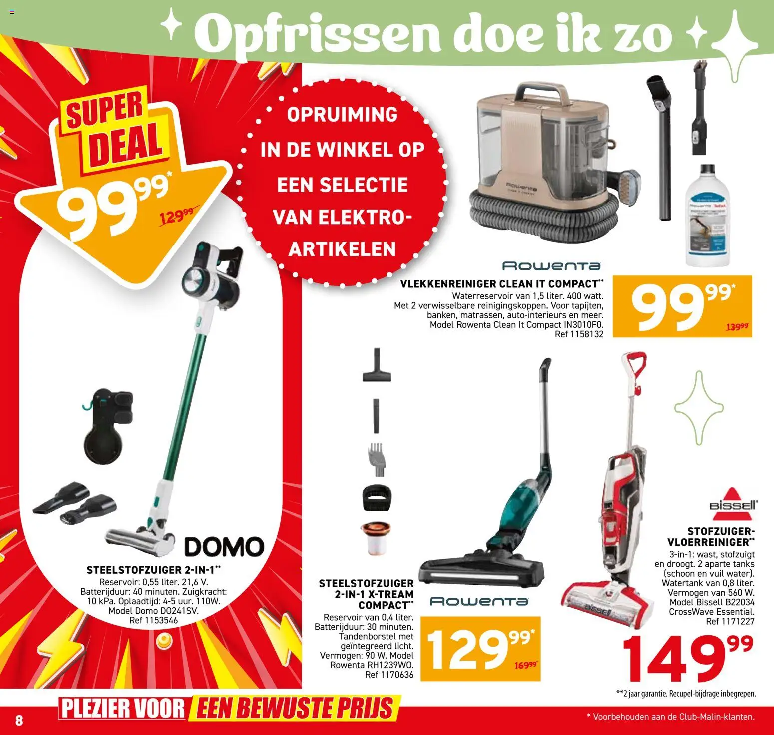 {H1} | Pagina: 8 | Producten: Stofzuiger, Tandenborstel