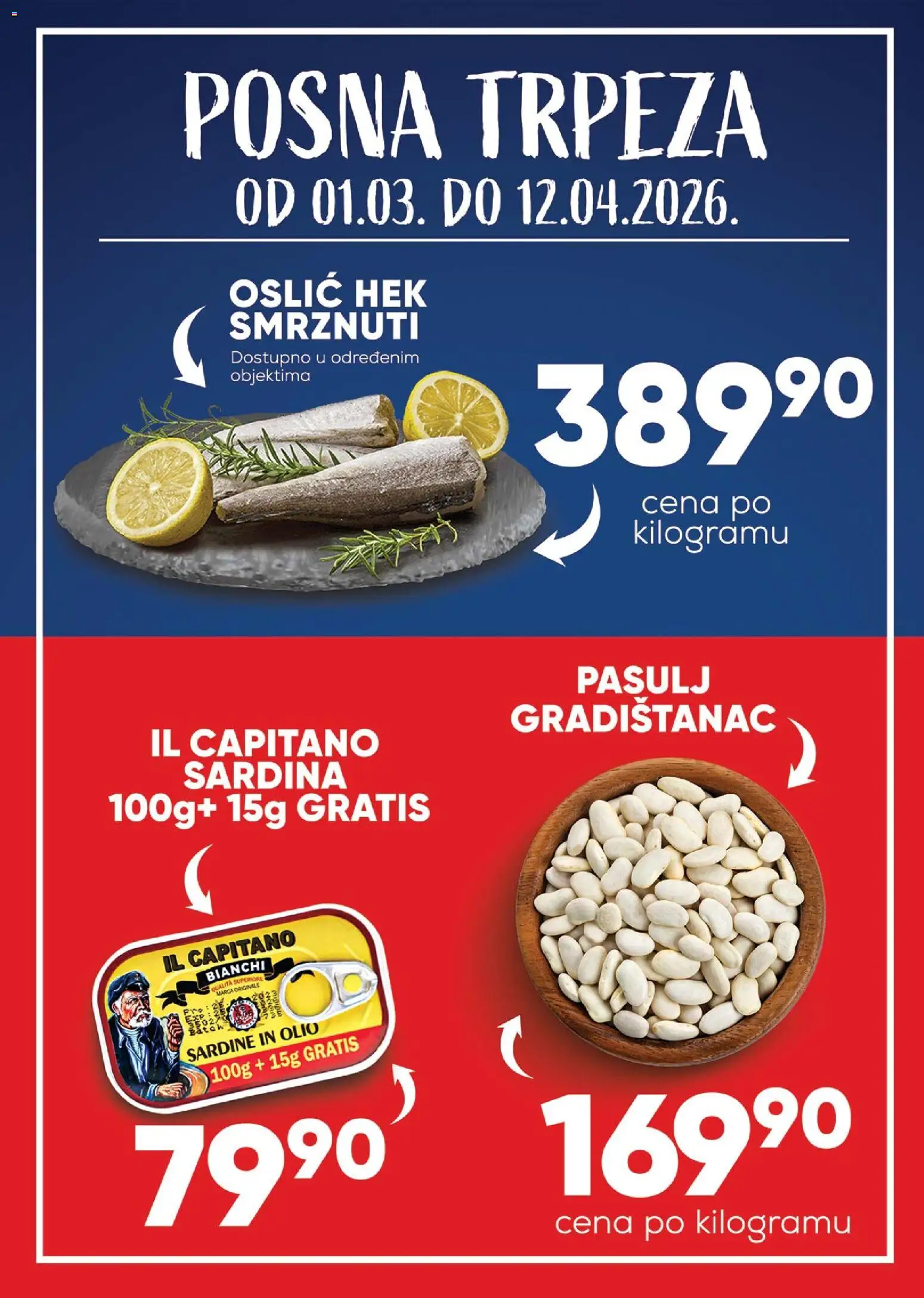 Medius katalog - važi od 10.03.2026 | Strana: 11 | Proizvode: Pasulj, Oslić, Sardina