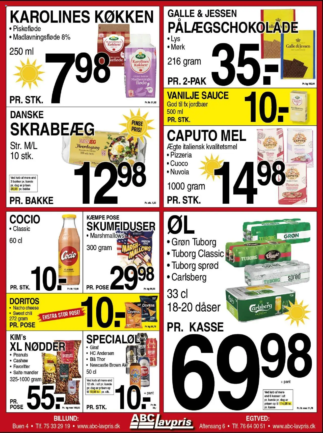 Abc Lavpris Tilbudsavis gyldig fra 04.06.2025 | Side: 2 | Produkter: Fløde, Mandler, Vanilje, Skumfiduser