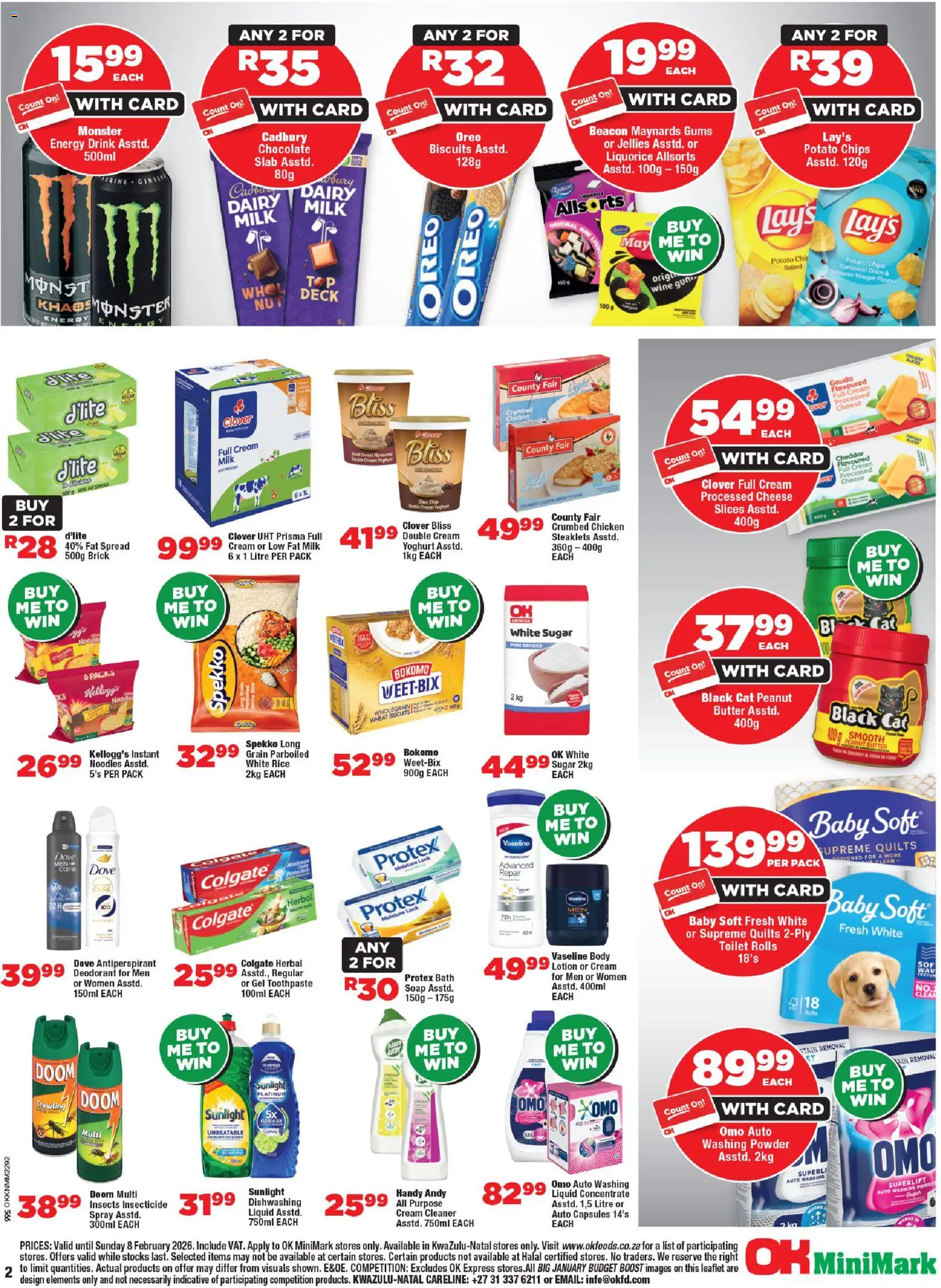 New OK Foods catalogue – valid from 21.01.2026 | Page: 4 | Products: Butter, Chicken, Chips, Washing powder