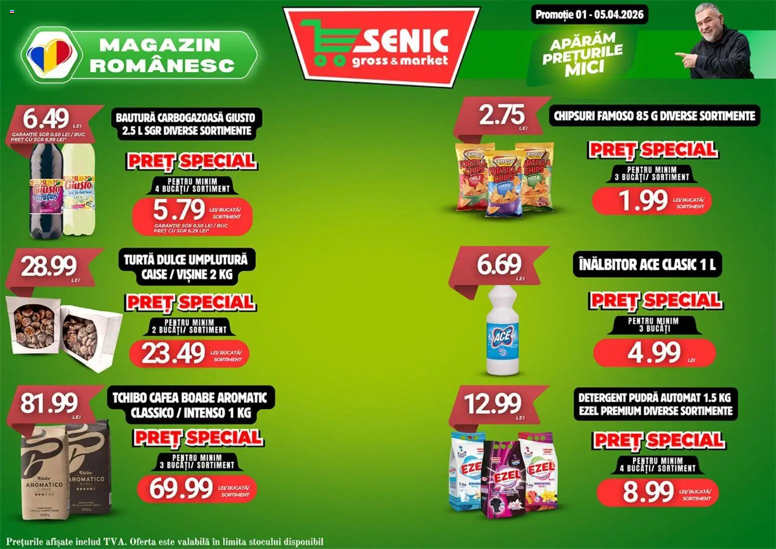 Noul catalog Senic – valabil de la 30.03.2026 | Pagină: 8 | Produse: Mici, Pudră, Cafea, Chipsuri
