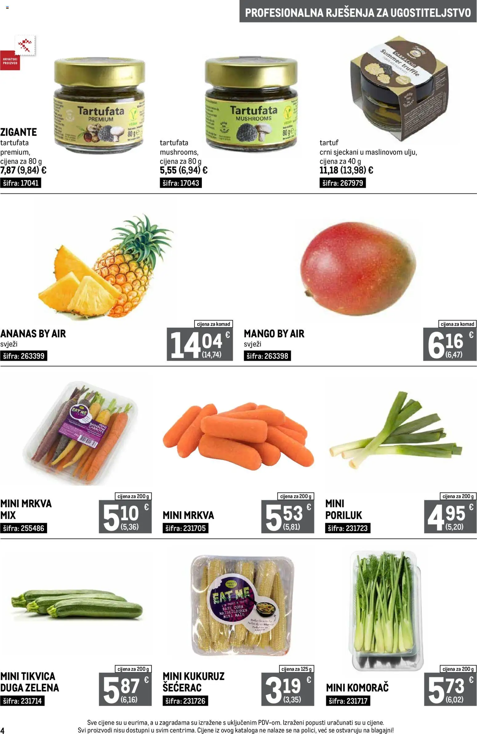 Metro katalog | vrijedi od 01.12.2025 | Stranica: 4 | Proizvodi: Kukuruz, Ananas, Mrkva, Poriluk