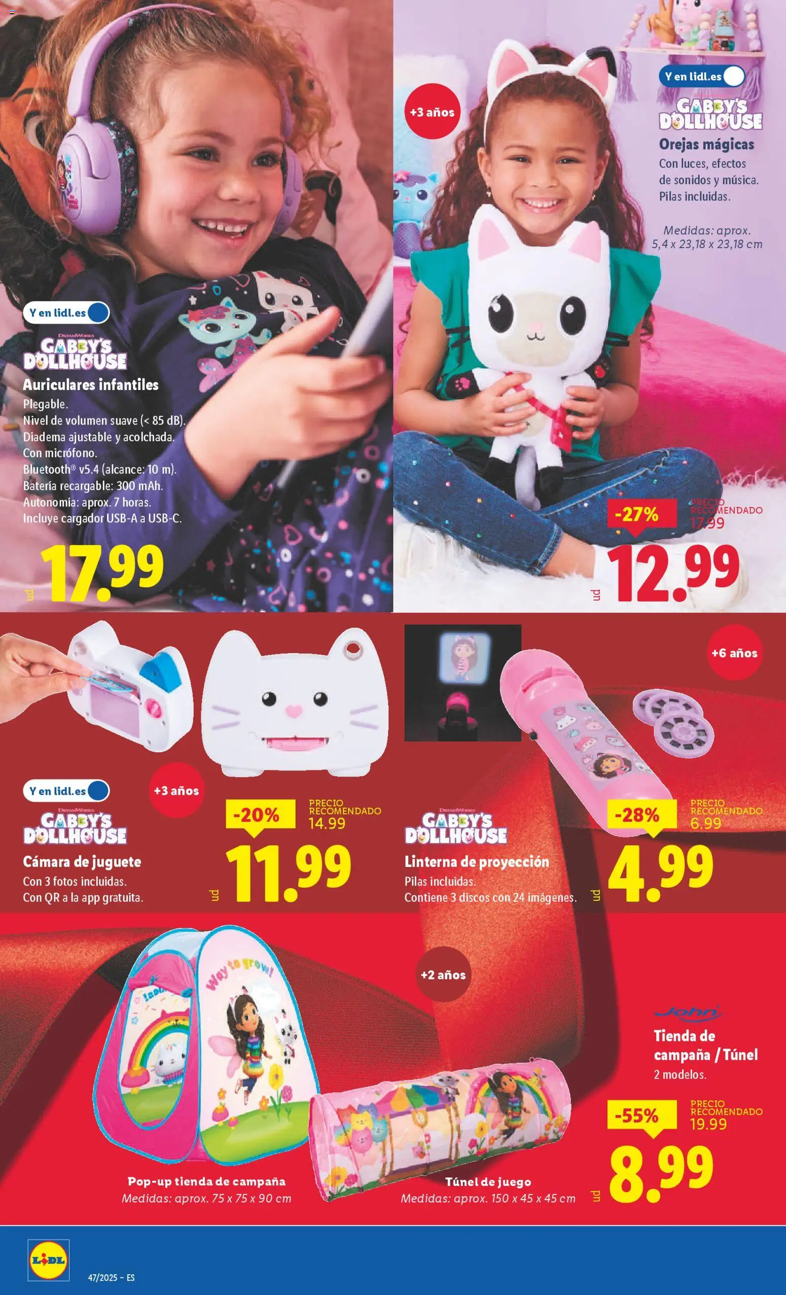 Lidl folleto de bazar │ válido desde el 17.11.2025 | Página: 12 | Productos: Auriculares, Cámara, Batería