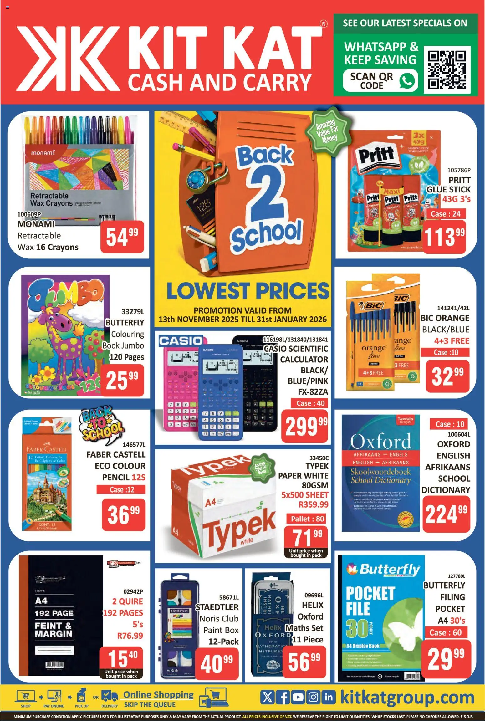 New KIT KAT Cash & Carry catalogue – valid from 02.11.2025 | Page: 1 | Products: Pencil, Case, Calculator, Paper
