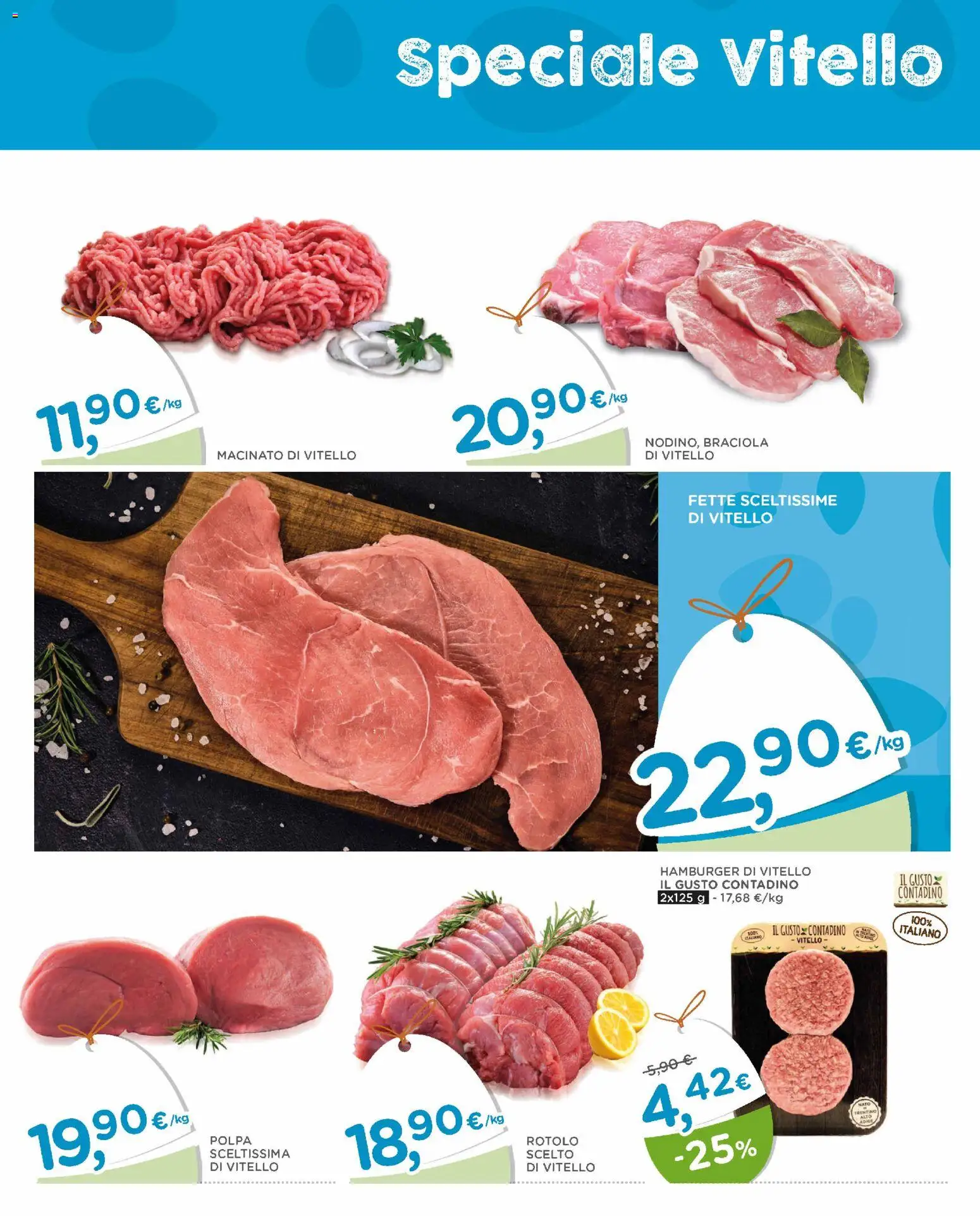 Volantino Poli del 25.03.2026 | Pagina: 13 | Prodotti: Vitello, Hamburger, Macinato