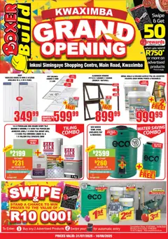 Boxer - KwaZulu-Natal - KwaXimba Build Grand Opening │ valid from 31.07.2025 | Page: 1