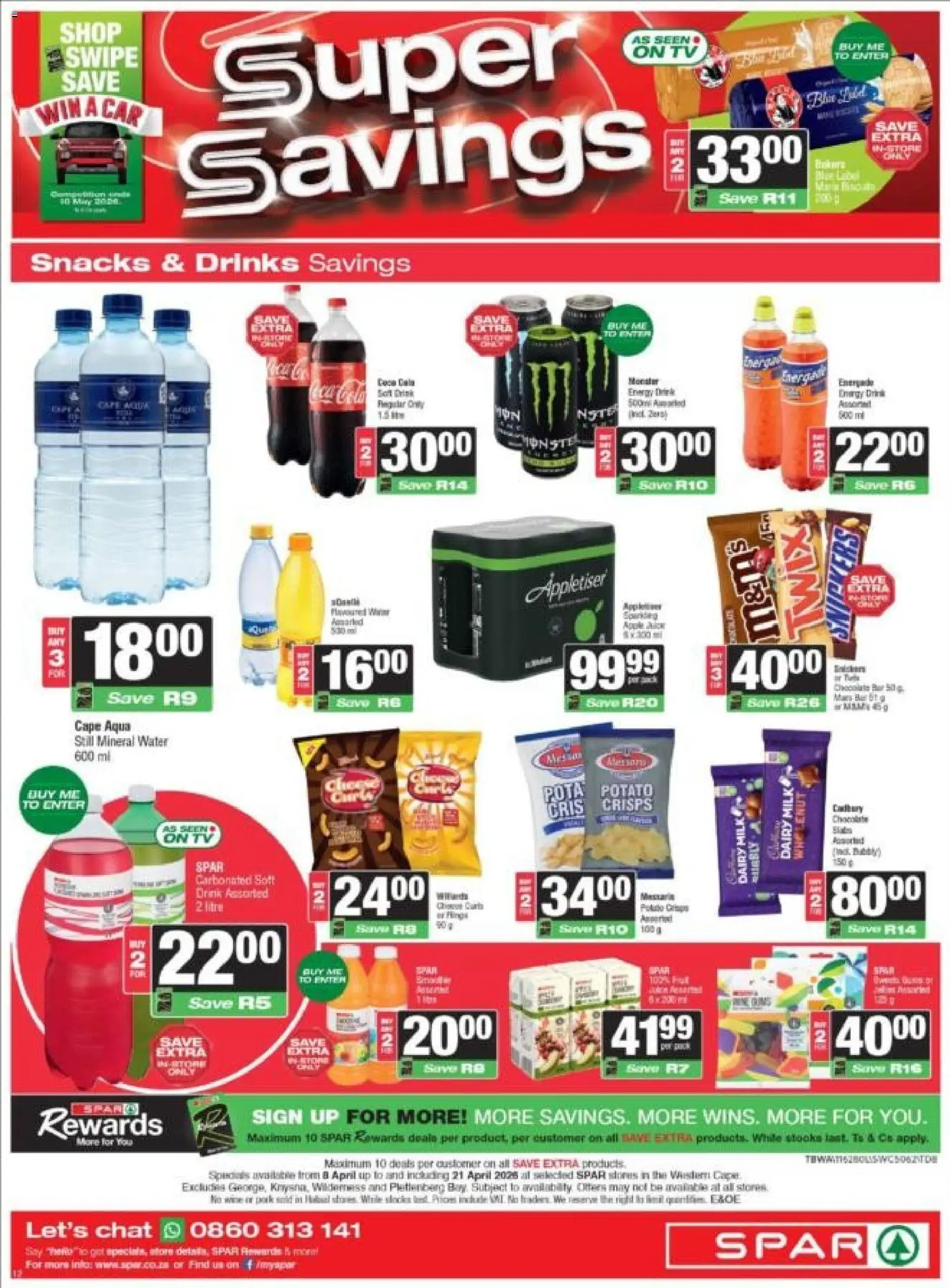 New Spar catalogue – valid from 08.04.2026 | Page: 12 | Products: TV, Milk, Wine, Pork