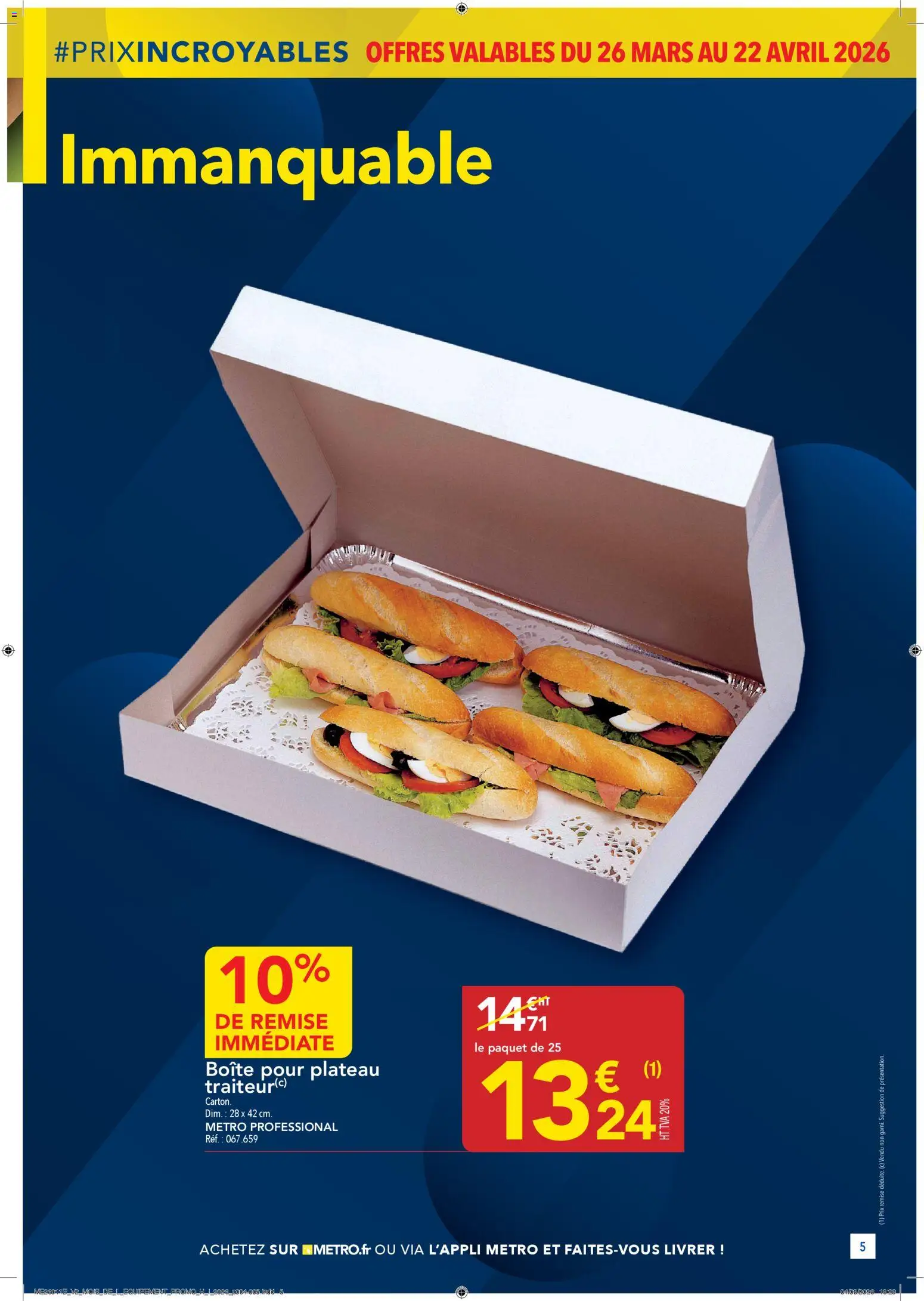 {H1} | Page: 5 | Produits: Plateau