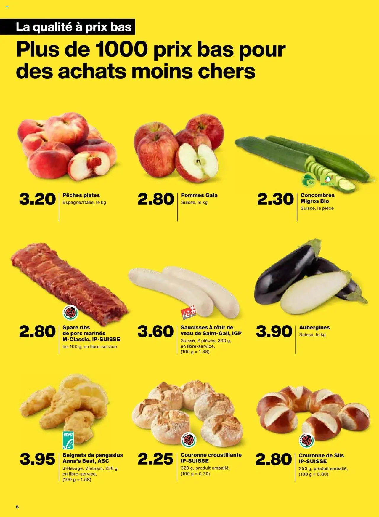 Migros Aktionen FR ab 19.08.2025 | Seite: 6 | Produkte: Spare Ribs, Apple