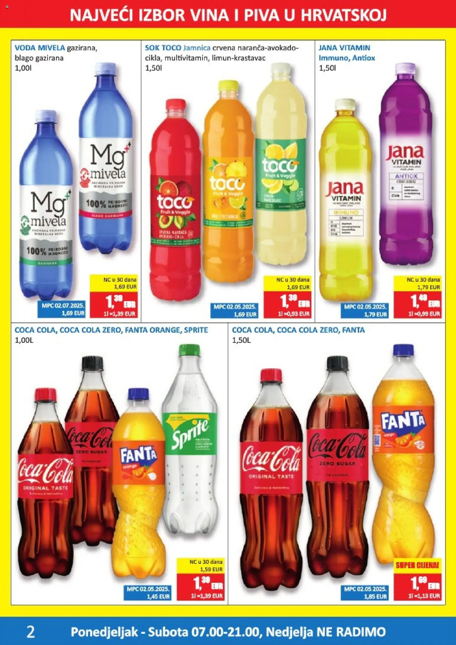 Vrutak katalog | vrijedi od 12.01.2026 | Stranica: 2 | Proizvodi: Coca cola, Fanta, Sok, Jamnica