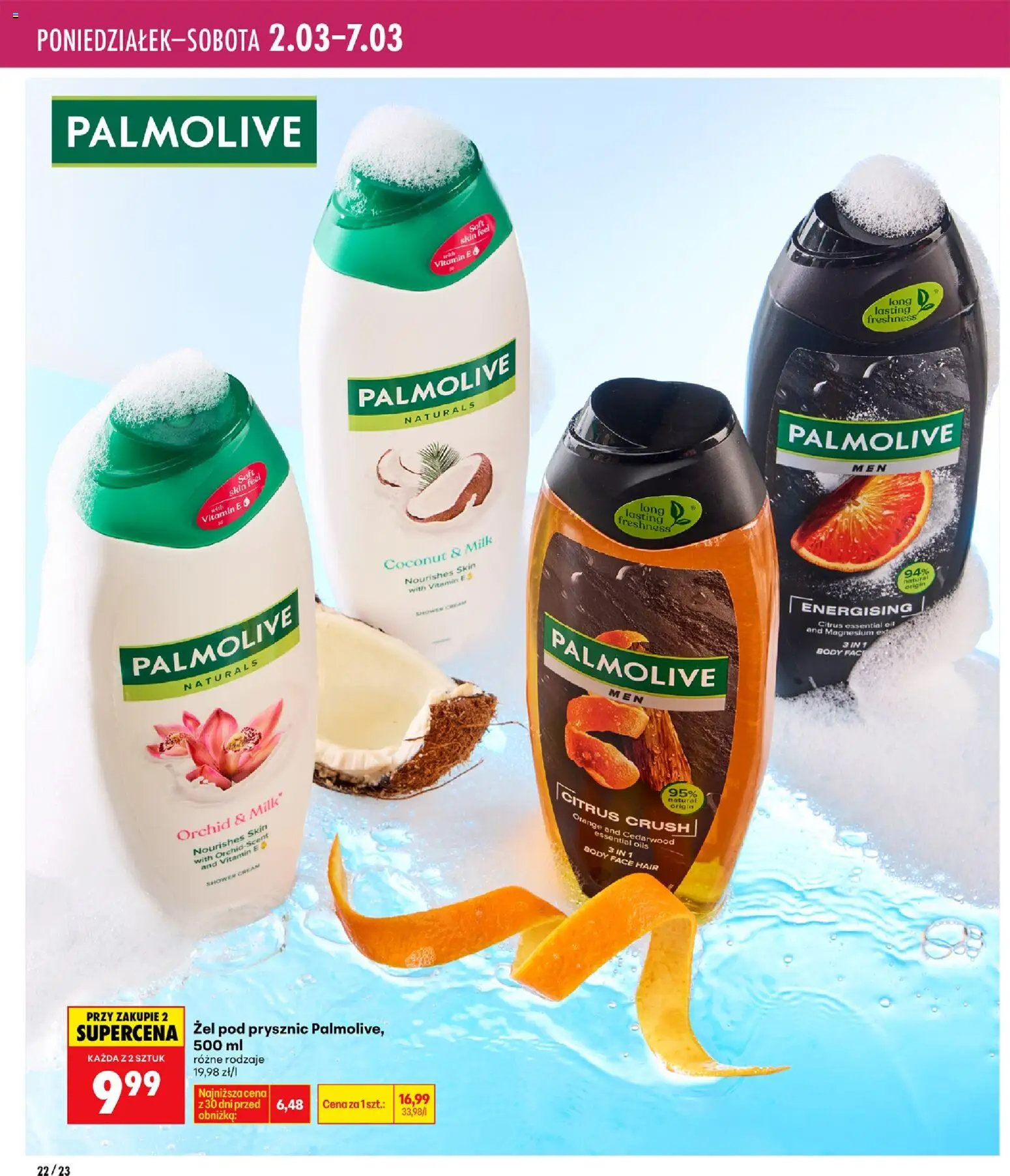 Biedronka gazetka - Twoje piękne strony od 26.02.2026 | Strona: 22 | Produkty: Prysznic, Body, Żel pod prysznic