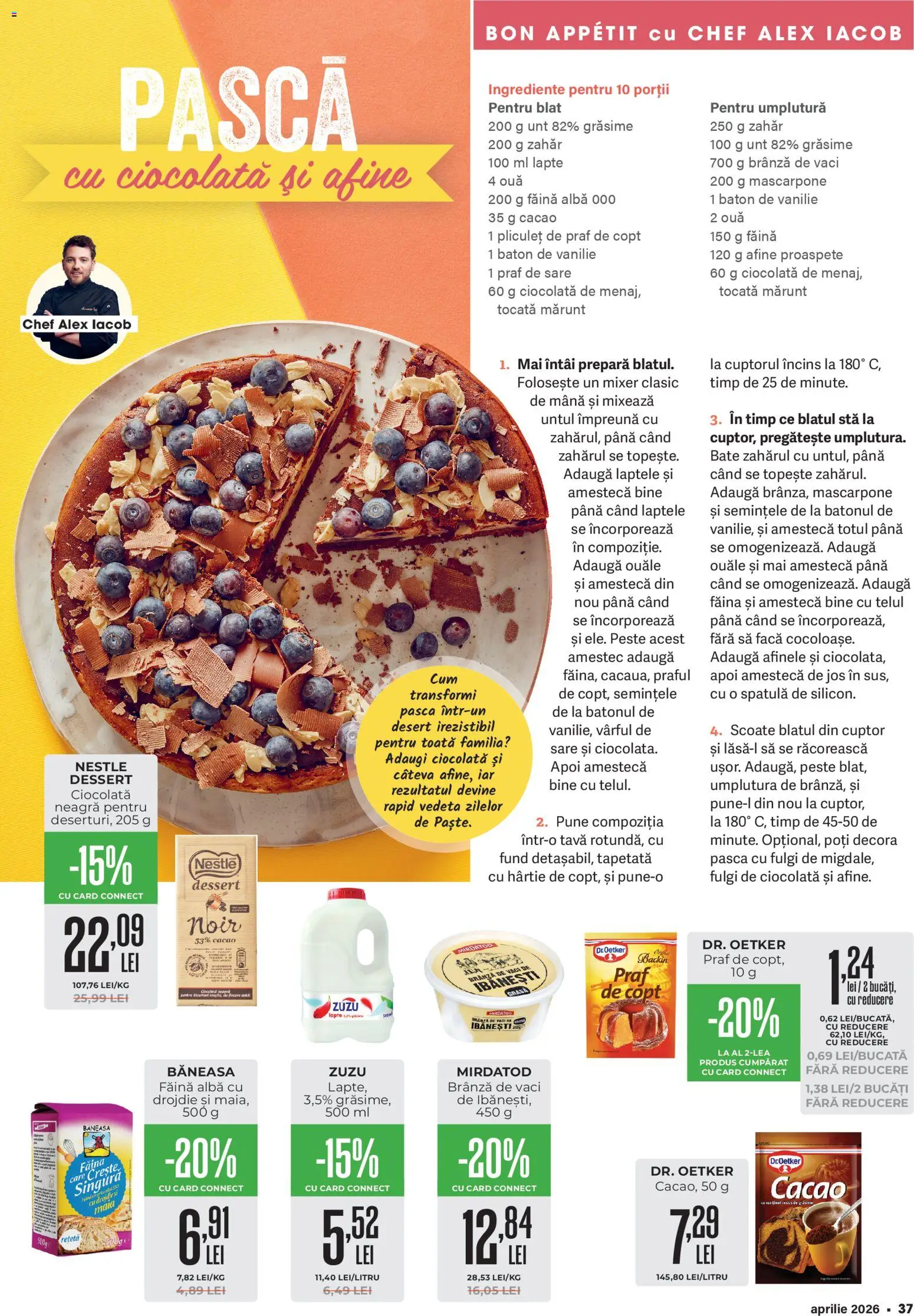 Noul catalog Mega Image – valabil de la 26.03.2026 | Pagină: 37 | Produse: Cuptor, Lapte, Ciocolată, Făină
