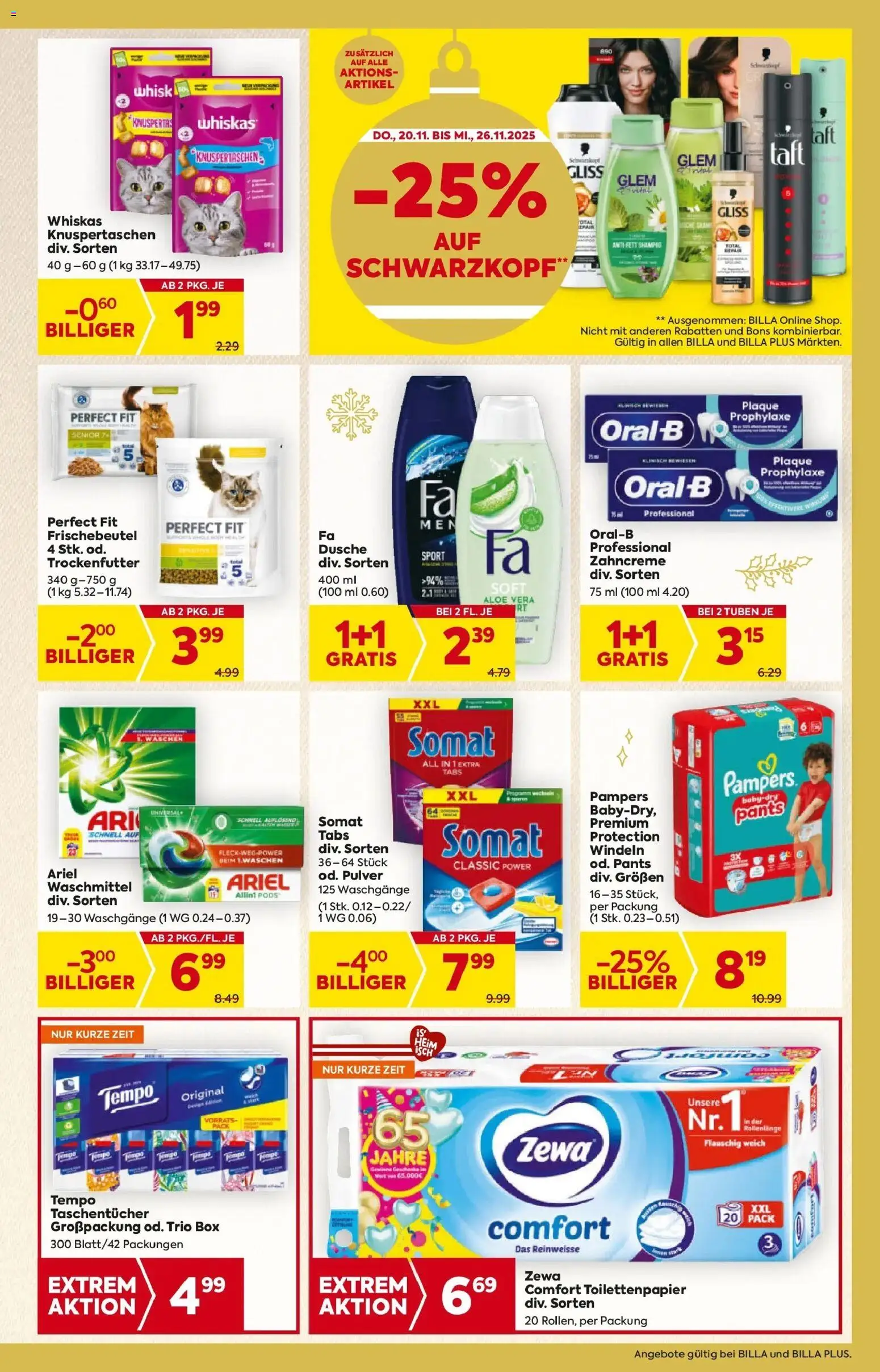 Billa Flugblatt - Bad Radkersburg, Ramsau, Fehring gültig ab 20.11.2025 | Seite: 19 | Produkte: Box, Dusche, Pampers, Waschmittel