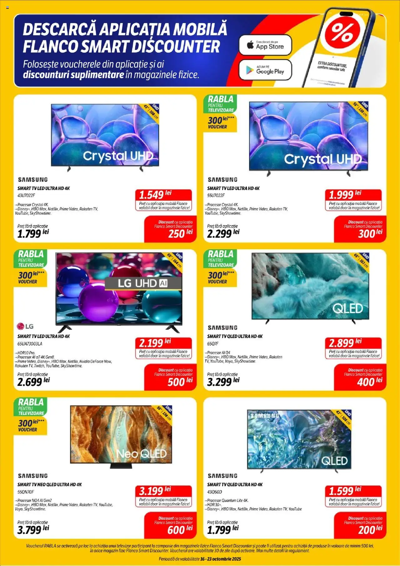 Noul catalog Flanco – valabil de la 16.10.2025 | Pagină: 5 | Produse: Televizor, Babak