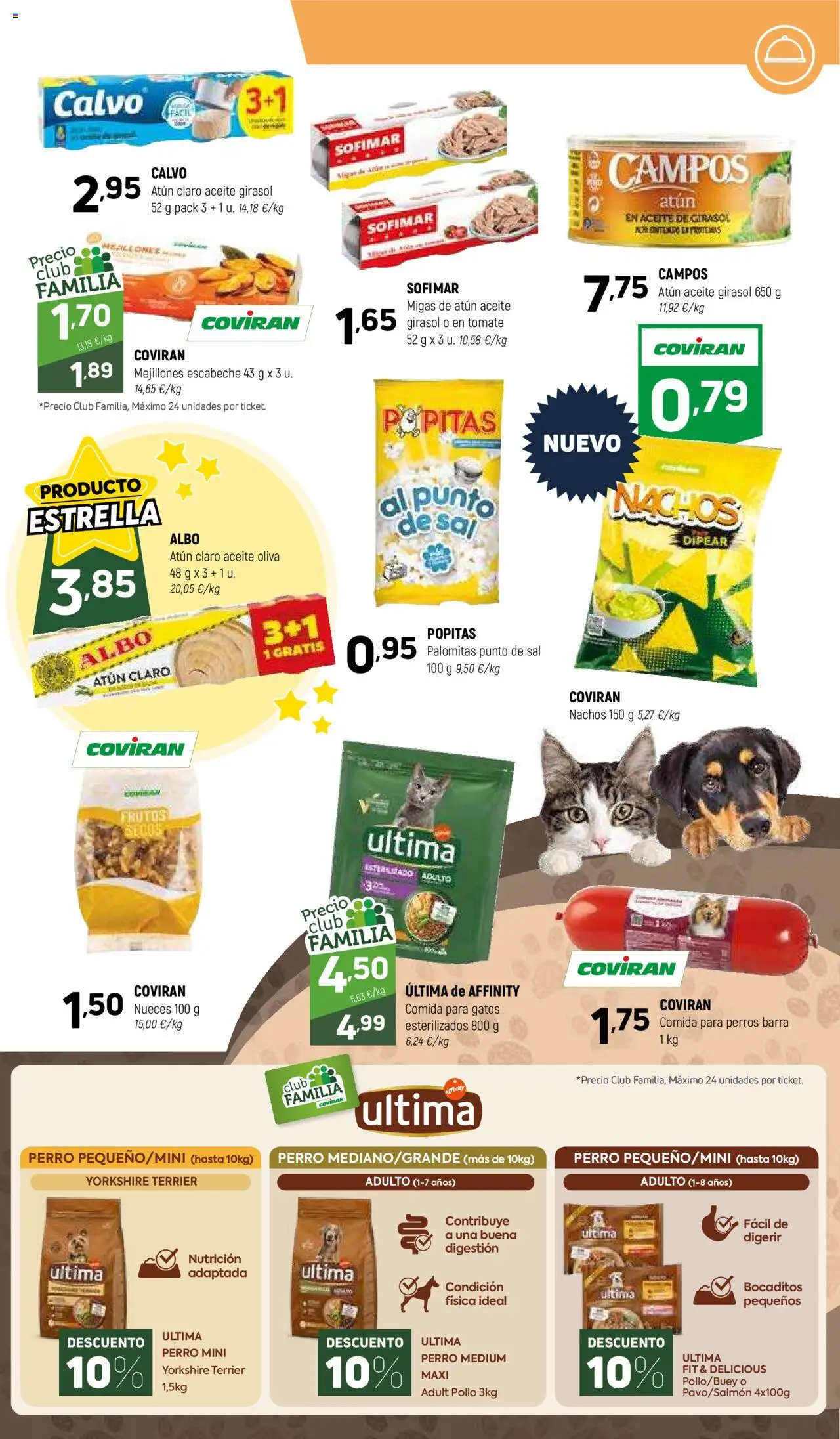 Coviran ofertas │ válido desde el 21.10.2025 | Página: 7 | Productos: Mejillones escabeche, Καλτσάκια μισά, Aceite de girasol, Atún claro