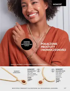 Pogląd oferty "Avon Katalog 3 2026" - ważna od 01.03.2026 | Strona: 127 | Produkty: Naszyjnik, Bransoletka, Wisiorek