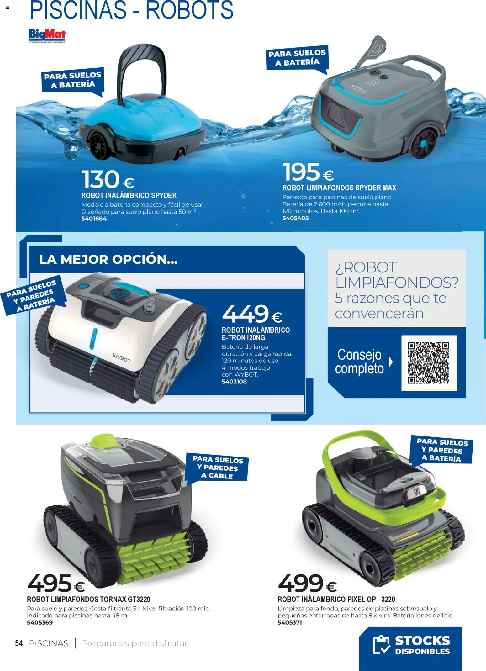 BigMat - Jardin y Piscinas 2026 │ válido desde el 23.03.2026 | Página: 54 | Productos: Té, Cable, Batería, Cesta