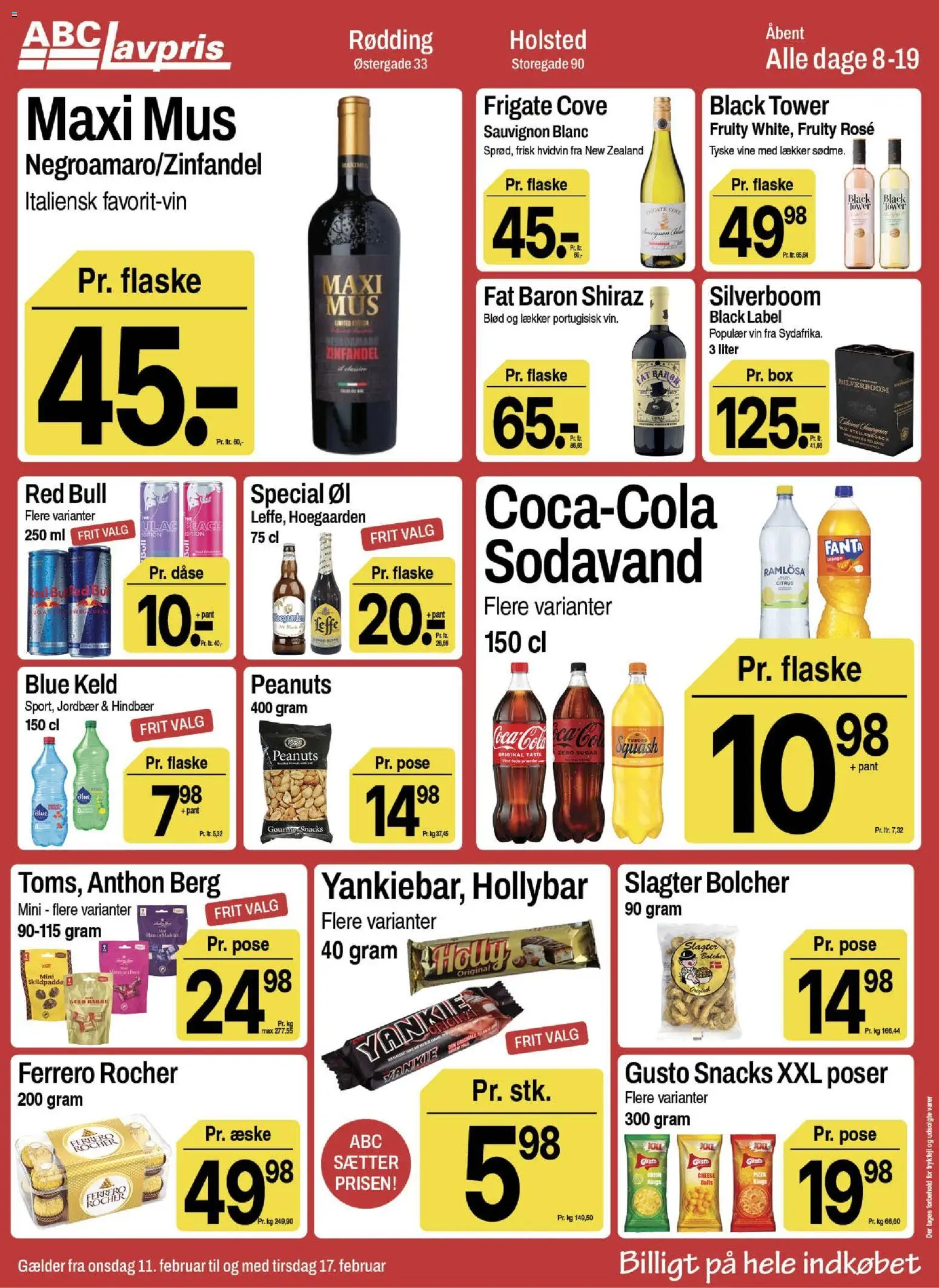 Abc Lavpris tilbudsavis – gyldig fra 11.02.2026 | Side: 9 | Produkter: Pizza, Jordbær, Sodavand, PC