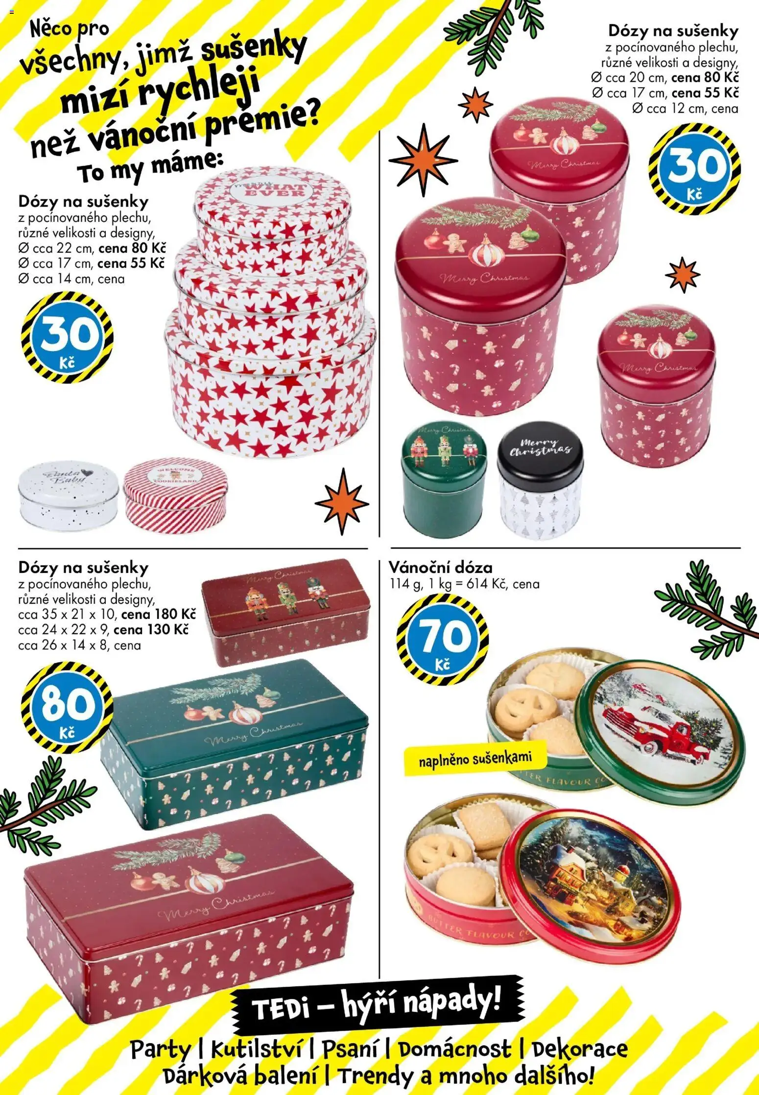 TEDi leták od 14.11.2025 | Strana: 26 | Produkty: Dózy, Dóza, Sušenky, Dekorace