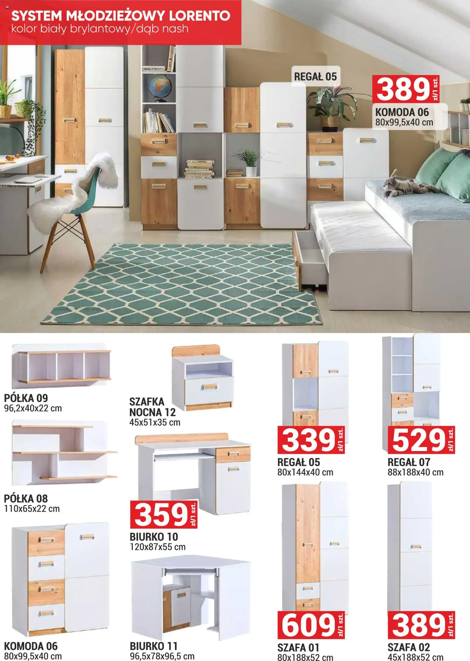 Merkury Market Gazetka - Meble, Wypoczynki, Materace od 01.11.2025 | Strona: 17 | Produkty: Komoda, Biurko, Regał, Szafka nocna