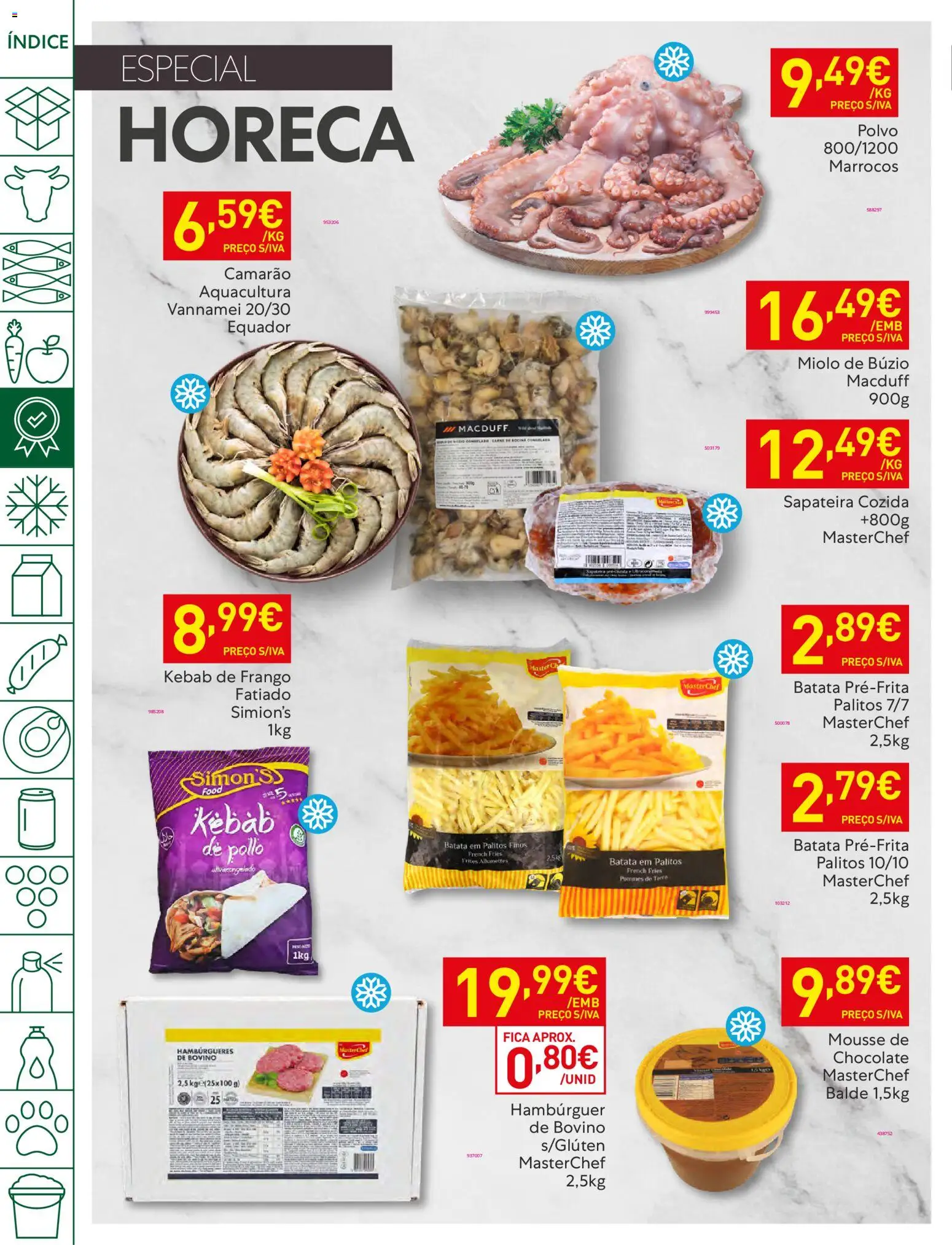 Recheio folheto │ válido de 03.02.2026 | Página: 10 | Produtos: Polvo, Hambúrguer, Camarão, Sapateira