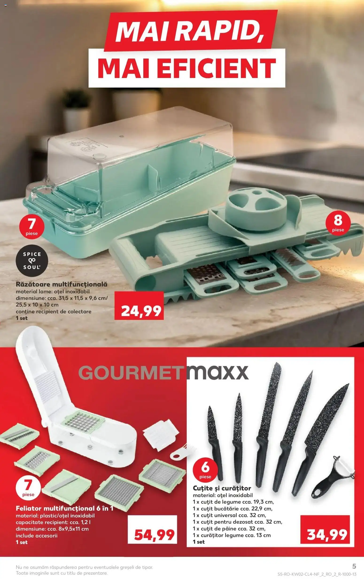 Noul catalog Kaufland – valabil de la 07.01.2026 | Pagină: 5 | Produse: Răzătoare, Bucătărie, Pâine, Legume