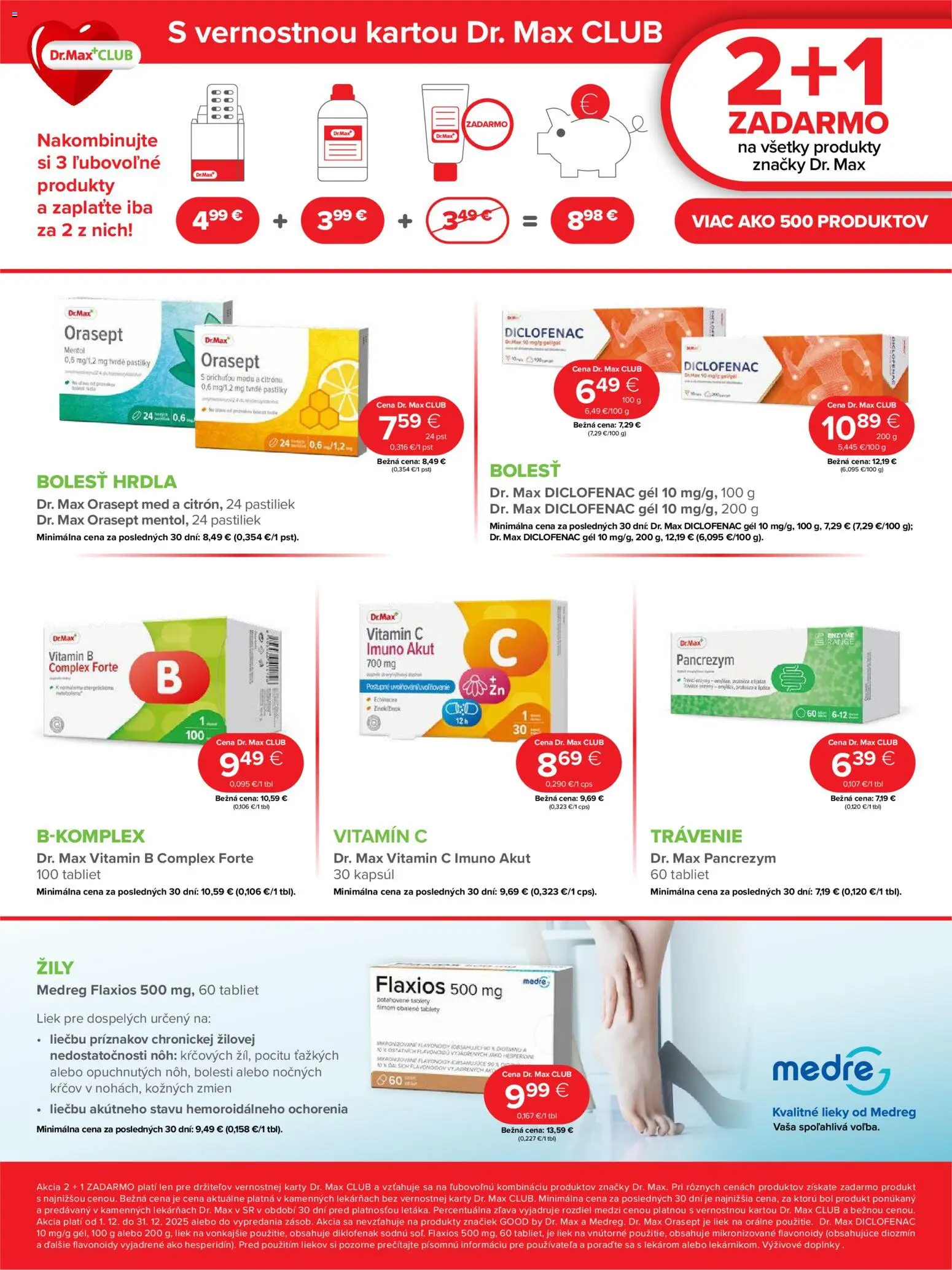 Nové Dr. Max akcie – leták je platný od 01.12.2025 | Strana: 12 | Produkty: Med