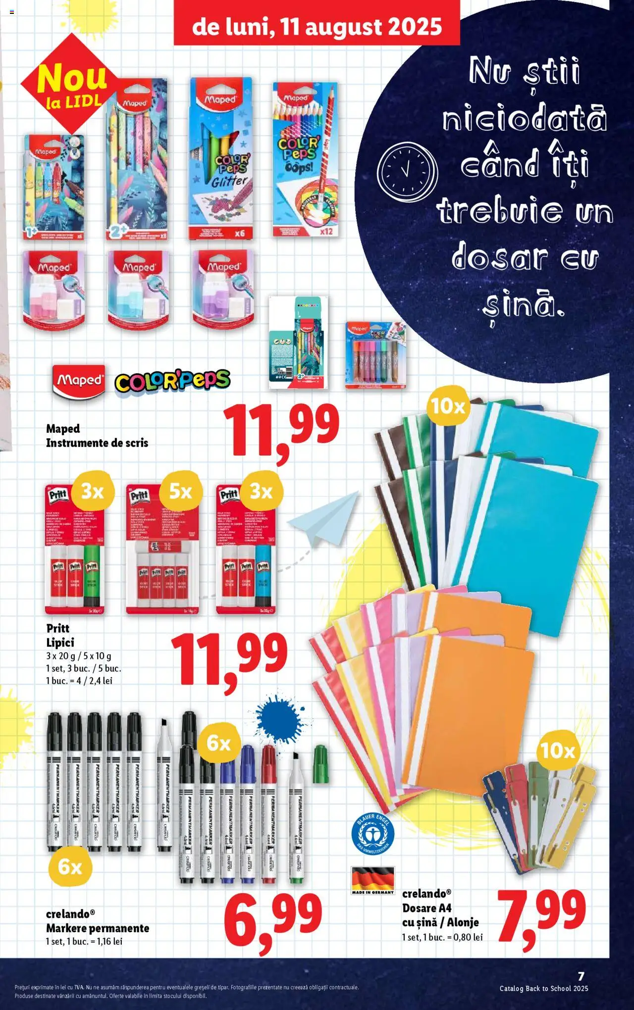Lidl - Din nou la școală! – valabil de la 11.08.2025 | Pagină: 7