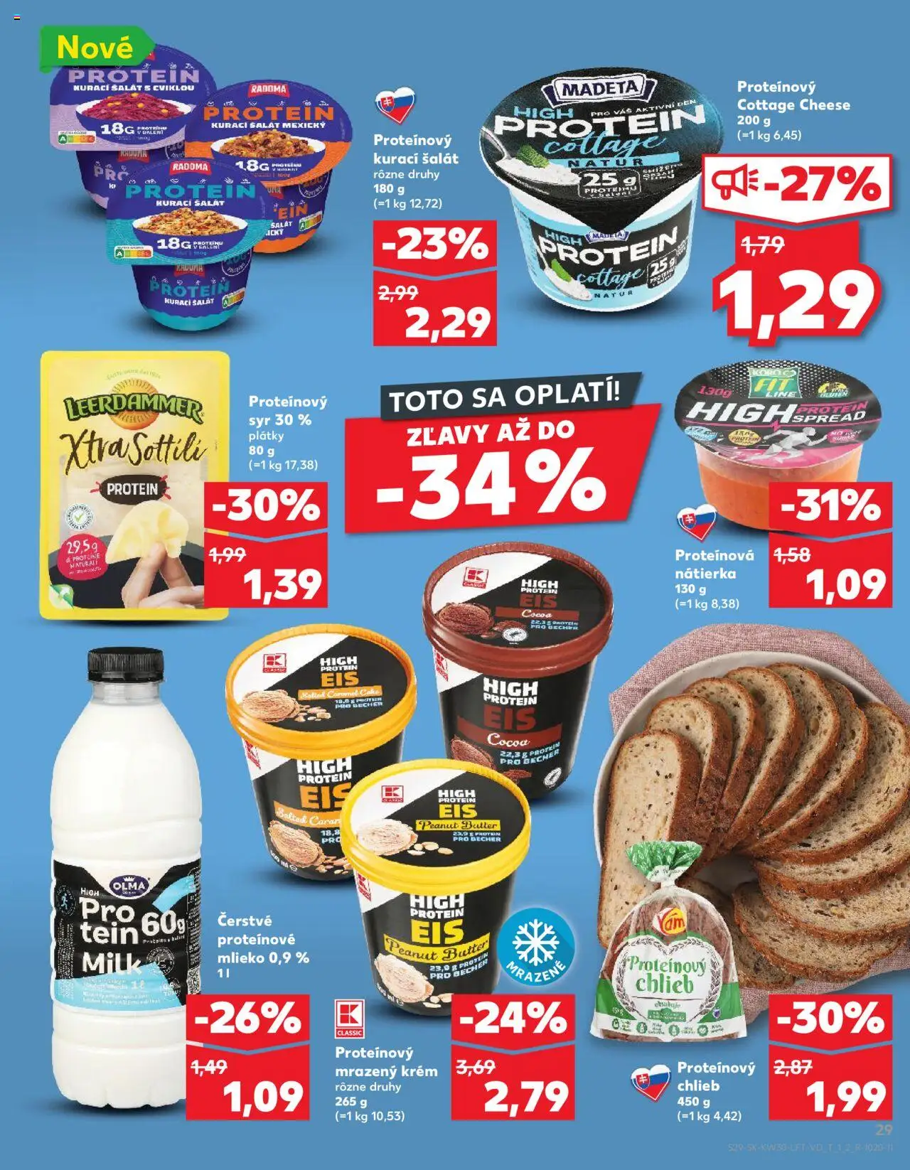 Kaufland Žilina │ platný od 24.07.2025 | Strana: 29 | Produkty: Mlieko, Syr, Krém, Šalát