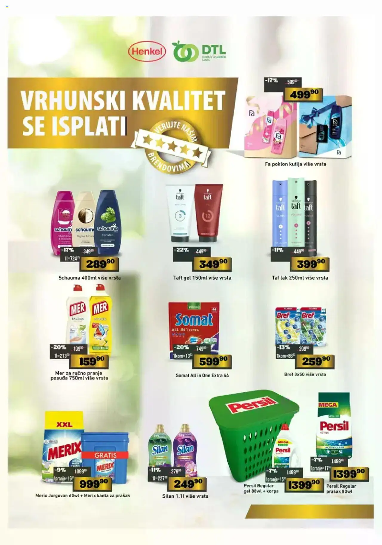 Europrom katalog - važi od 13.08.2025 | Strana: 3 | Proizvode: Somat, Silan, Korpa, Persil