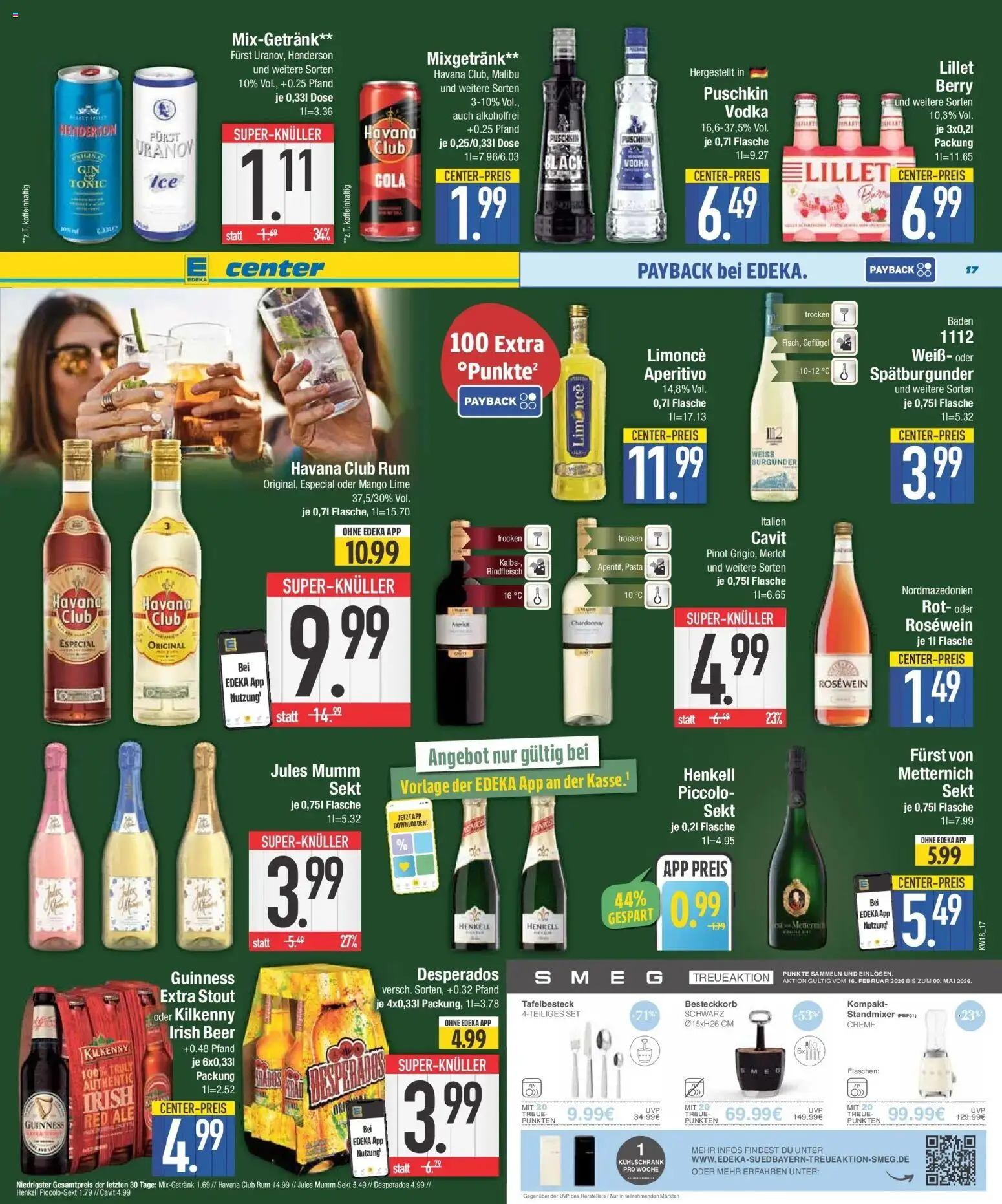 E center Prospekt München	 – gültig ab 27.04.2026 | Seite: 17 | Produkte: Havana club, Cola, Creme, Desperados
