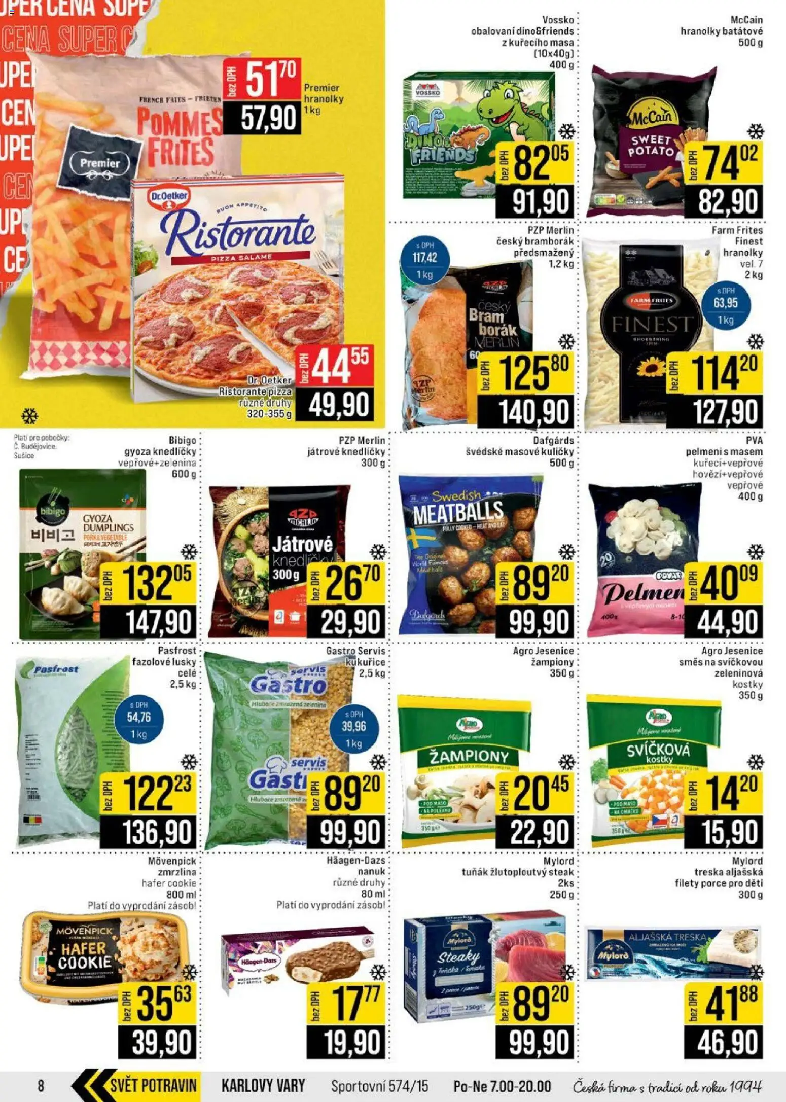 Jip leták - Cash & Carry od 11.03.2026 | Strana: 8 | Produkty: Gyoza knedlíčky, Švédské masové kuličky, Maso, Kuličky