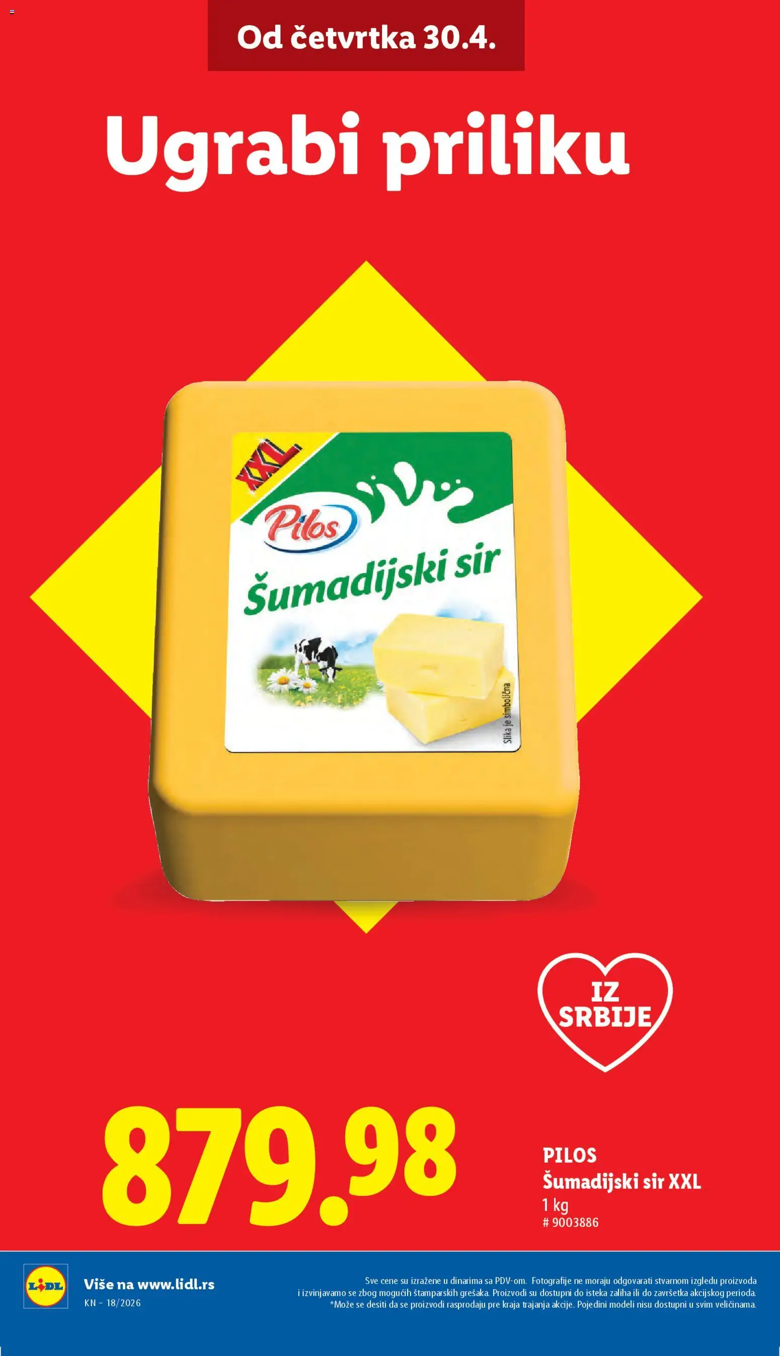 Lidl katalog - važi od 30.04.2026 | Strana: 6 | Proizvode: Sir