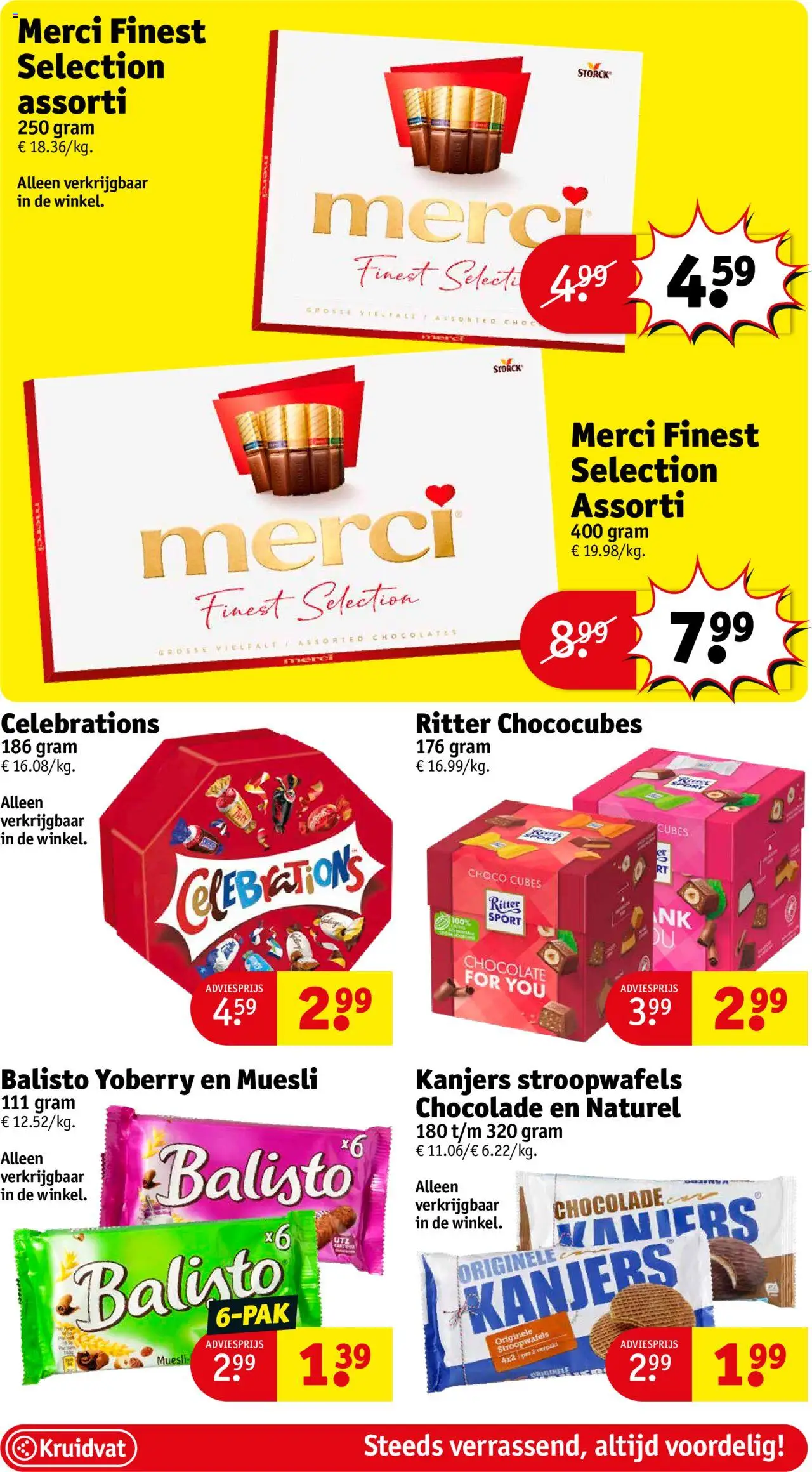 {H1} | Pagina: 21 | Producten: Muesli, Chocolade