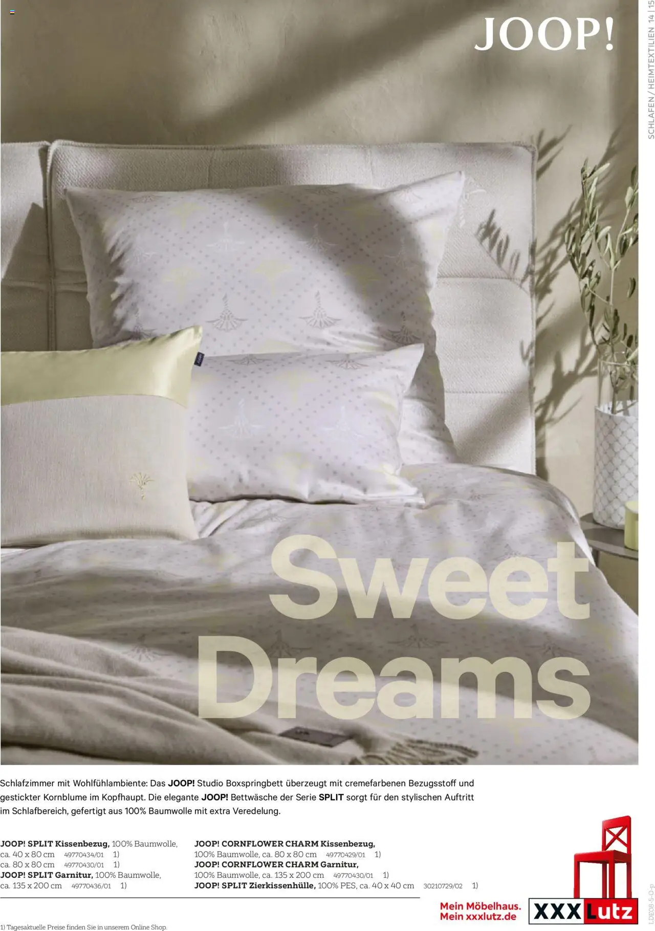 XXXL Lutz Home Collections - gültig ab dem 18.08.2025 | Seite: 15 | Produkte: Boxspringbett, Bettwäsche