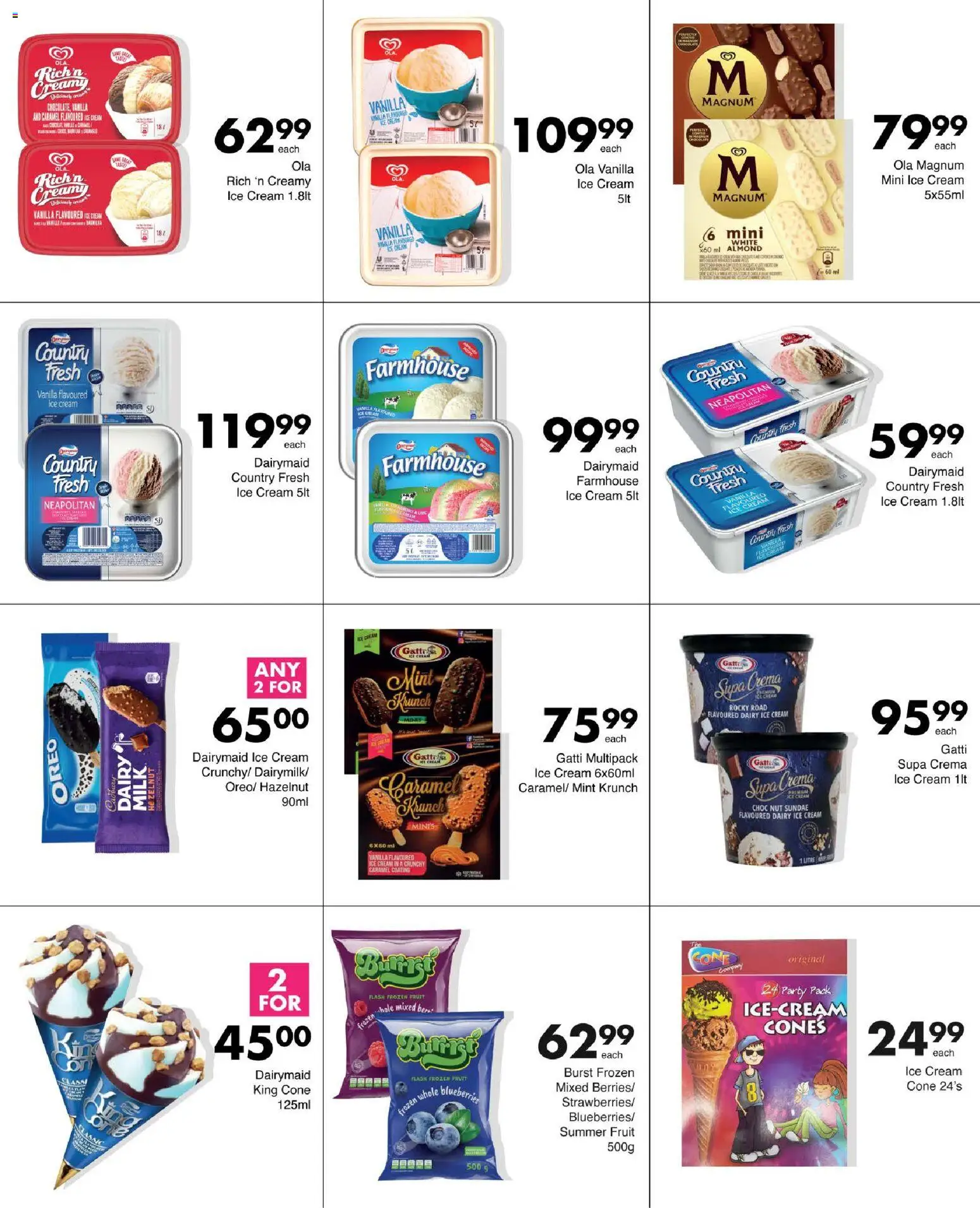 New Save catalogue – valid from 15.01.2026 | Page: 10 | Products: Milk, Cream, Ice cream, Fruit