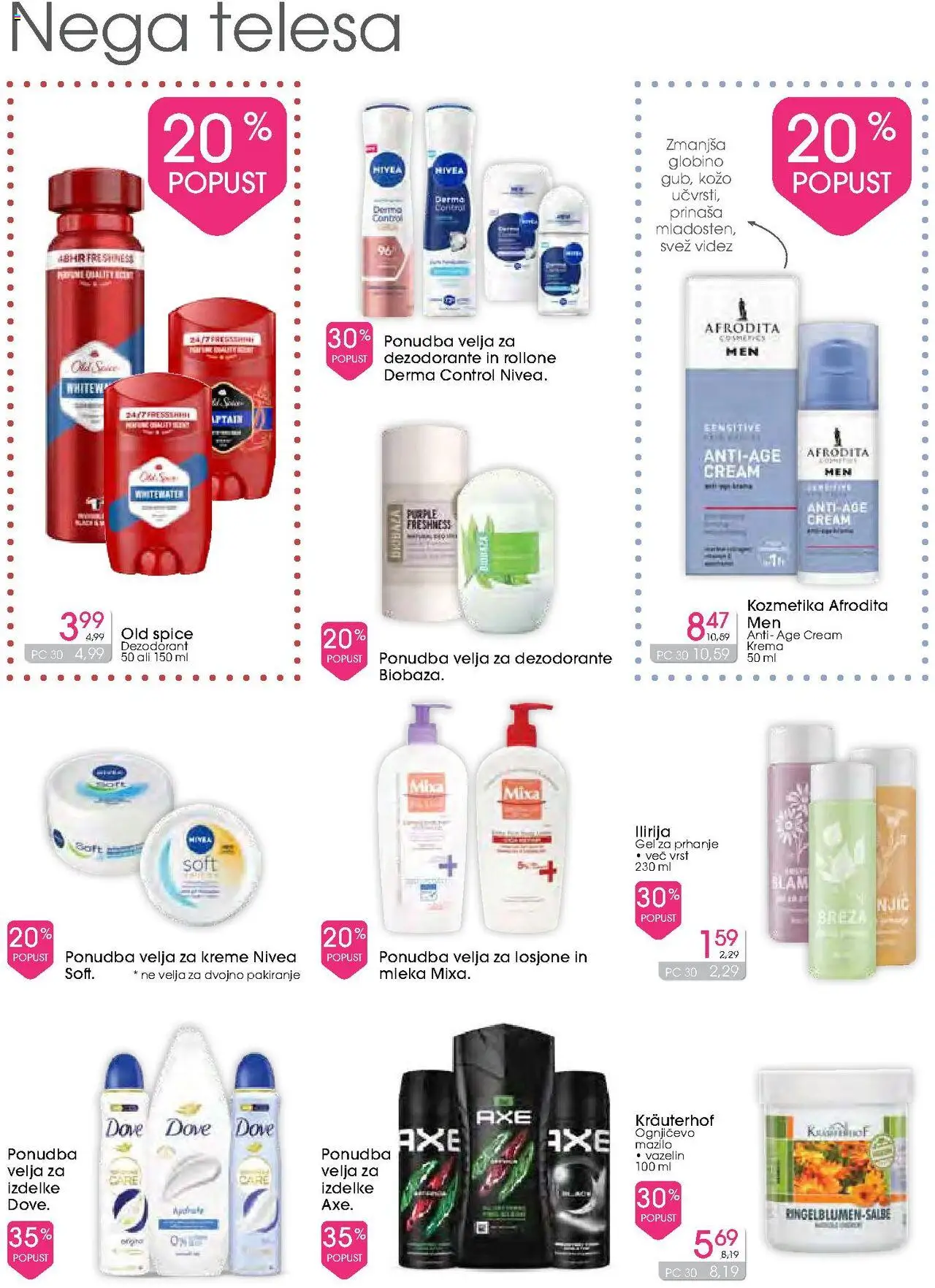 Novi E.leclerc katalog ponudbe – veljaven od 15.10.2025 | Stran: 8 | Izdelki: Gel za prhanje, Krema