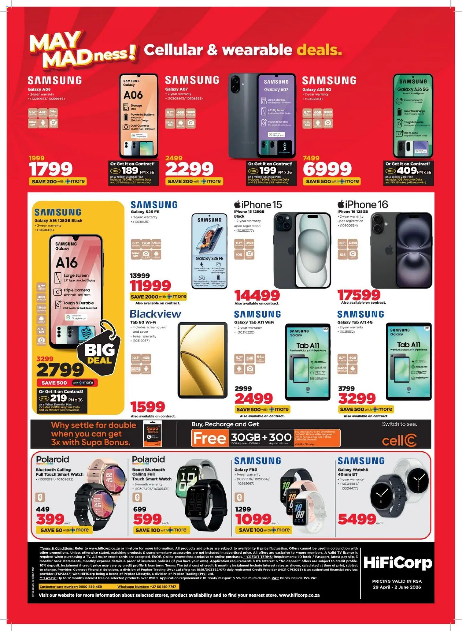New HiFi Corp catalogue – valid from 29.04.2026 | Page: 24 | Products: Watch, Battery, Switch, Water